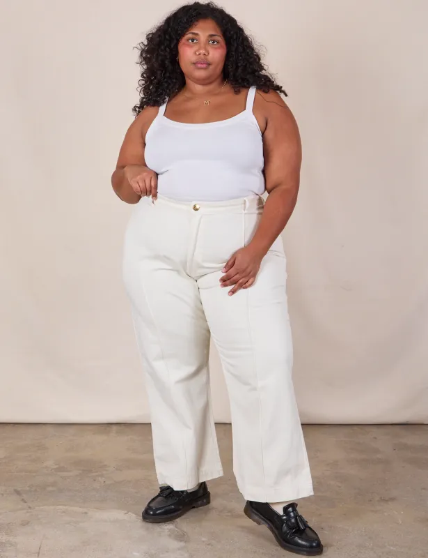 Western Pants - Vintage Tee White *FINAL SALE* sold by Big Bud Press