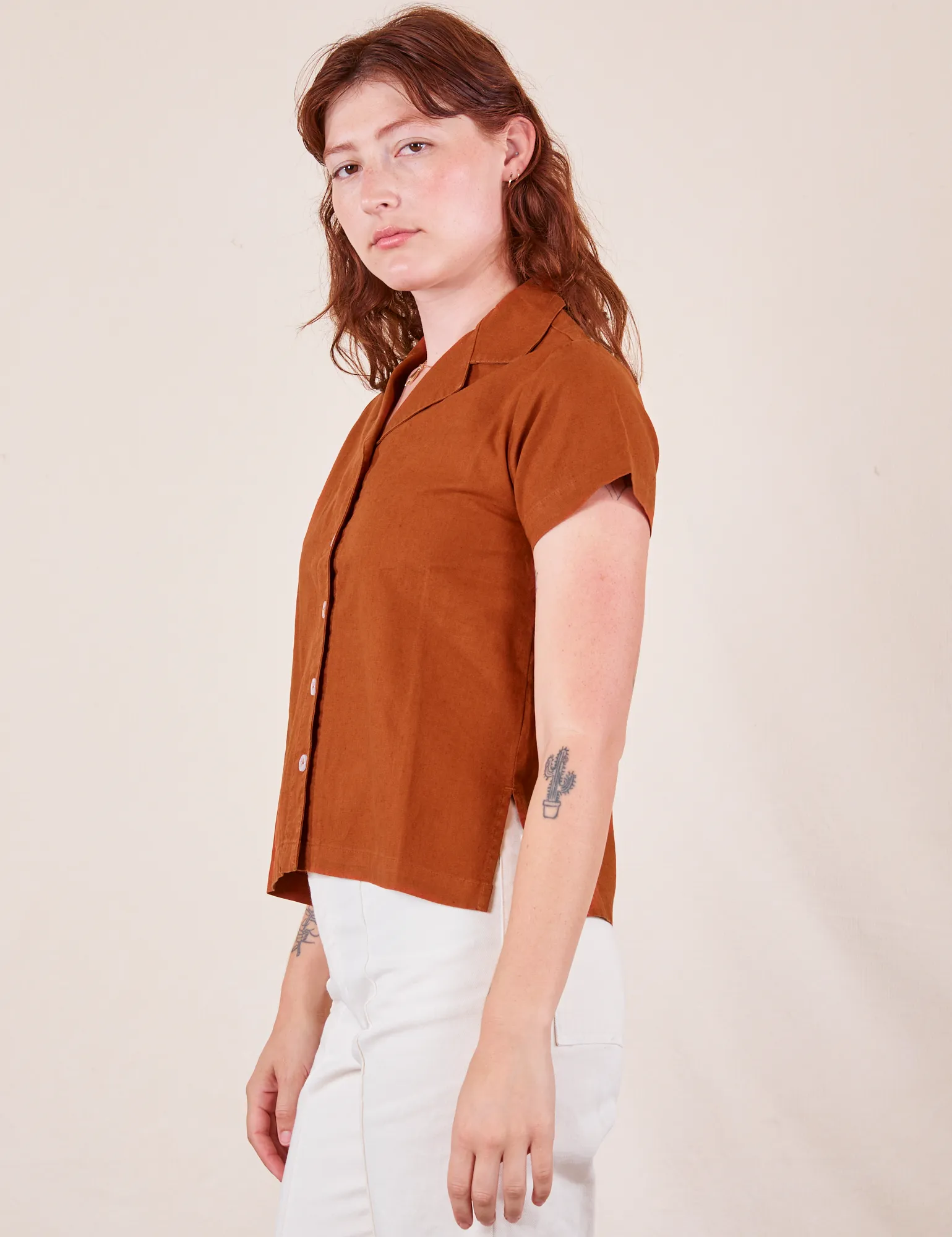 Pantry Button-Up - Burnt Terracotta sold by Big Bud Press product image thumbnail 5