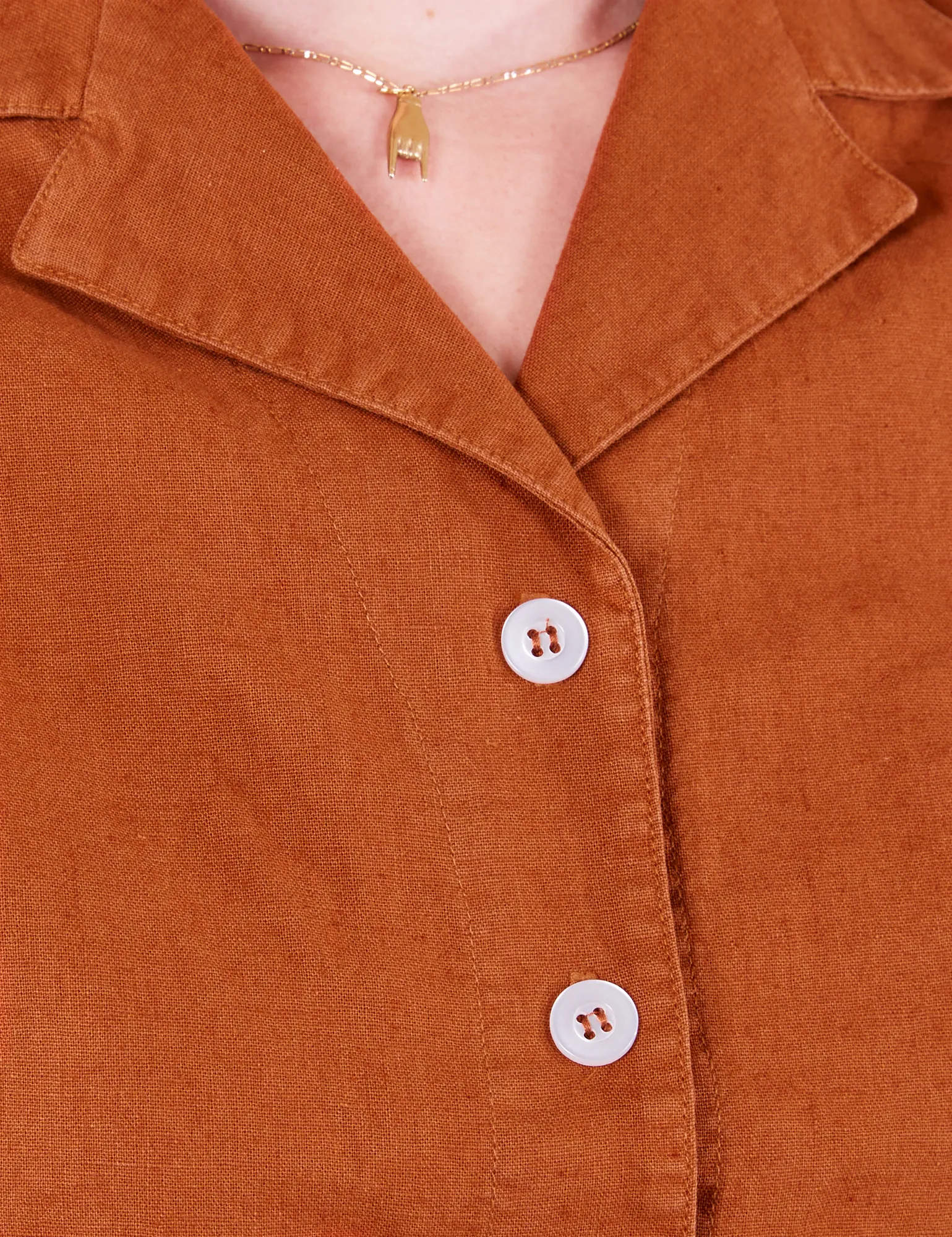 Pantry Button-Up - Burnt Terracotta sold by Big Bud Press product image thumbnail 4