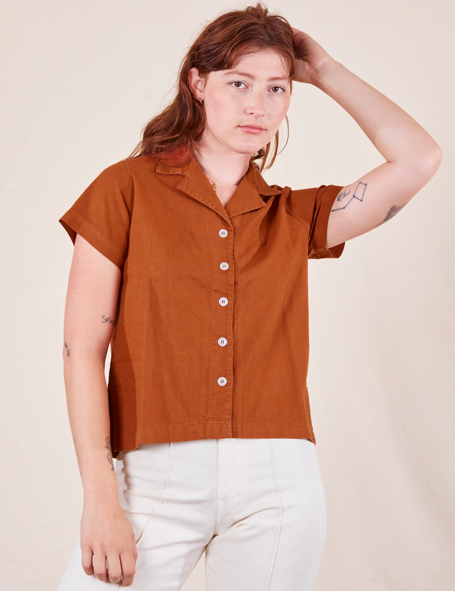 Pantry Button-Up - Burnt Terracotta sold by Big Bud Press product image thumbnail 3