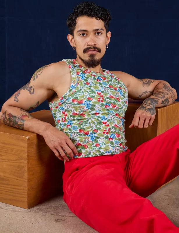 Racerback Tank - Strawberry Blossom sold by Big Bud Press