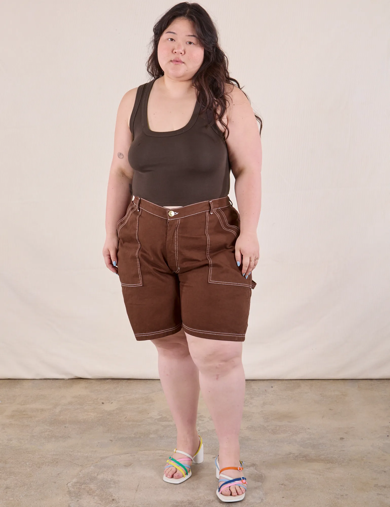 10oz Carpenter Shorts - Fudgesicle Brown sold by Big Bud Press