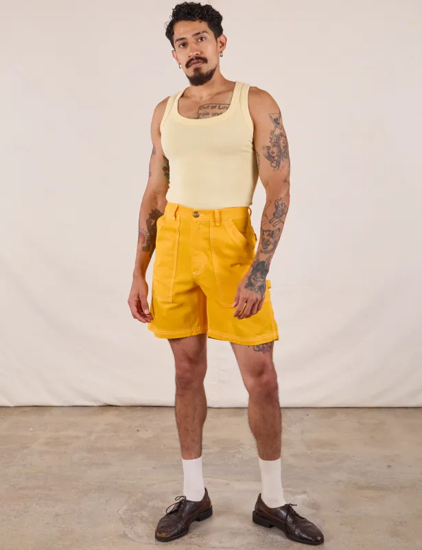 10oz Carpenter Shorts - Sunshine Yellow sold by Big Bud Press