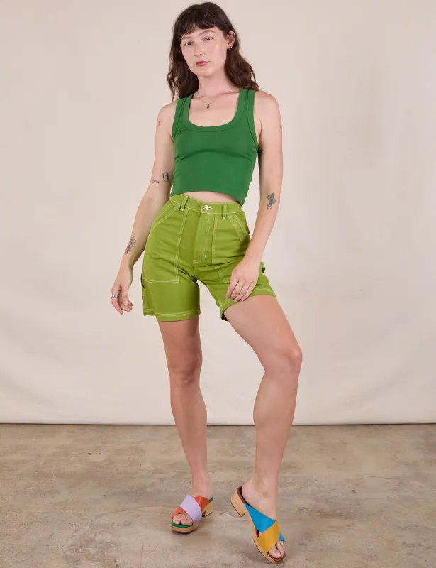 10oz Carpenter Shorts - Gross Green sold by Big Bud Press