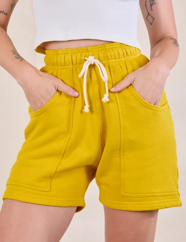 Heavyweight Sweat Shorts - Golden Yellow sold by Big Bud Press