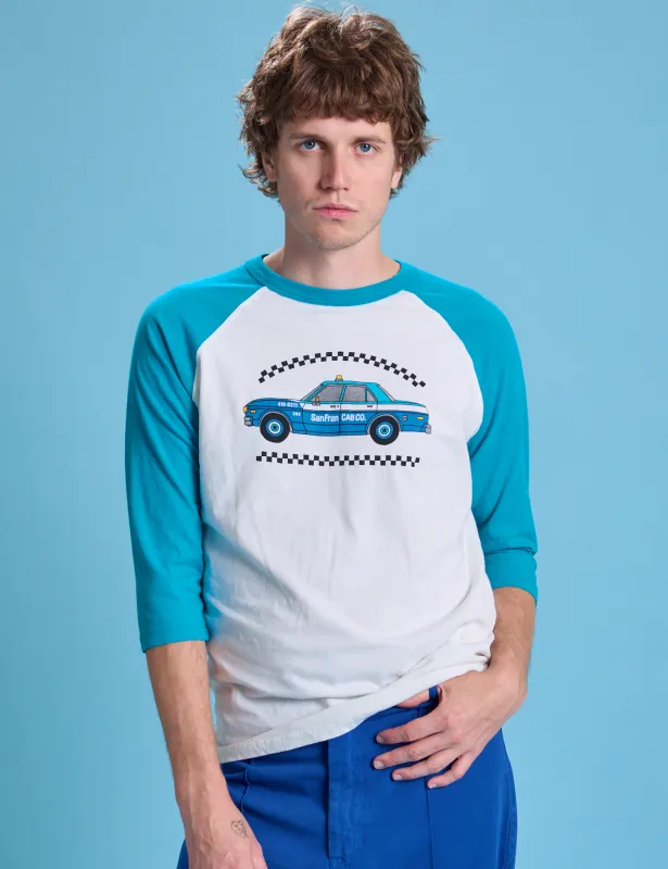 Taxi Raglan Tee - San Francisco sold by Big Bud Press