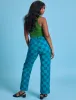 Checkerboard Work Pants - Blues sold by Big Bud Press