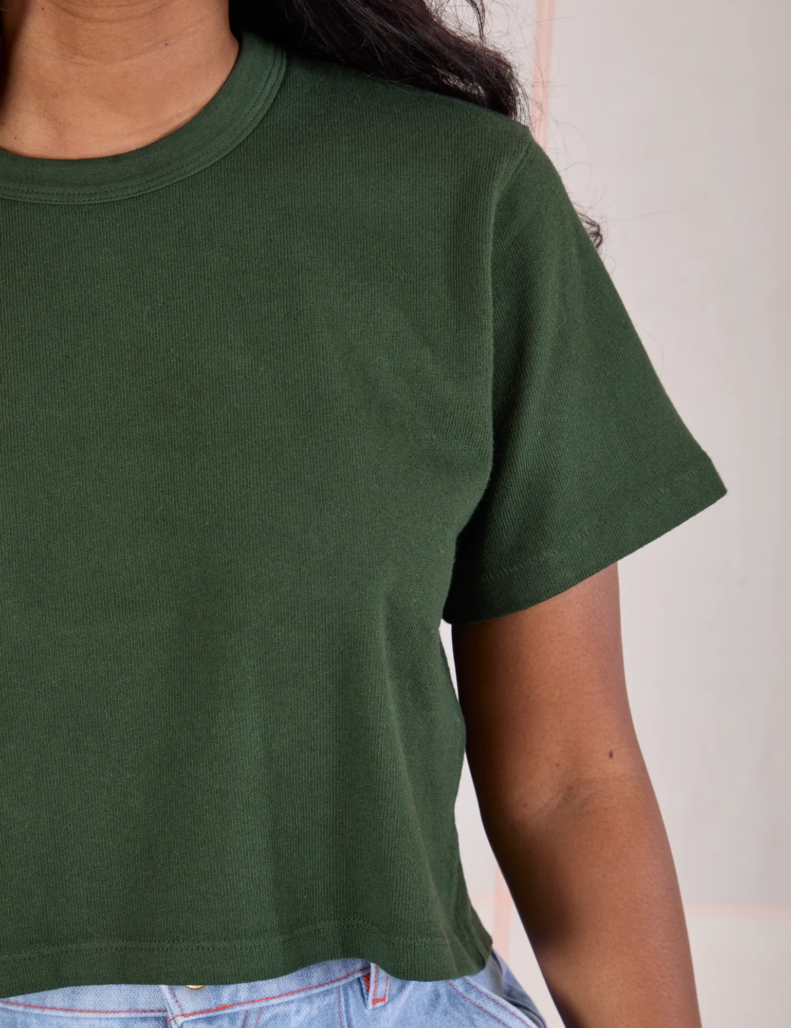 Cropped Burly Tee - Swamp Green sold by Big Bud Press product image thumbnail 4