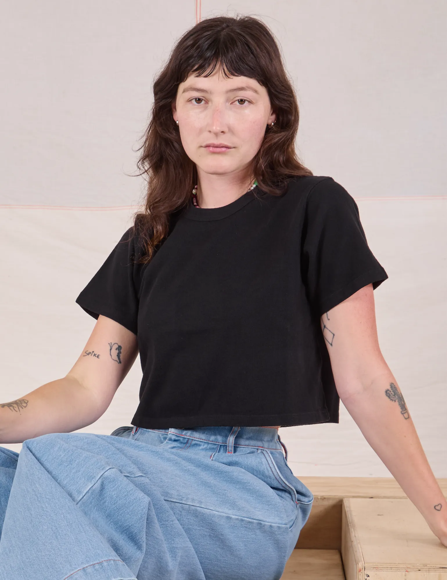 Cropped Burly Tee - Basic Black sold by Big Bud Press