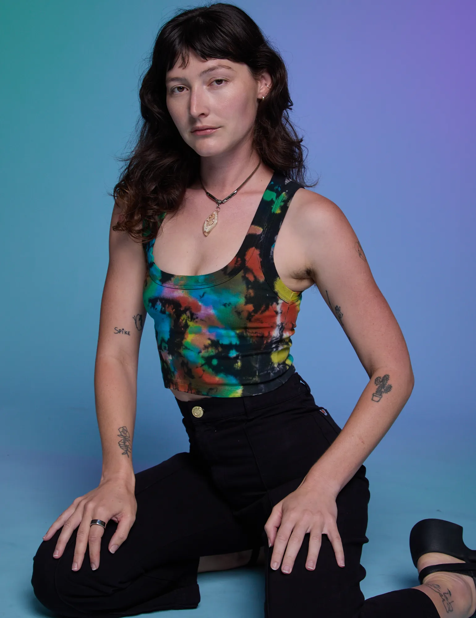 Rainbow Magic Waters Cropped Tank *FINAL SALE* sold by Big Bud Press product image thumbnail 3