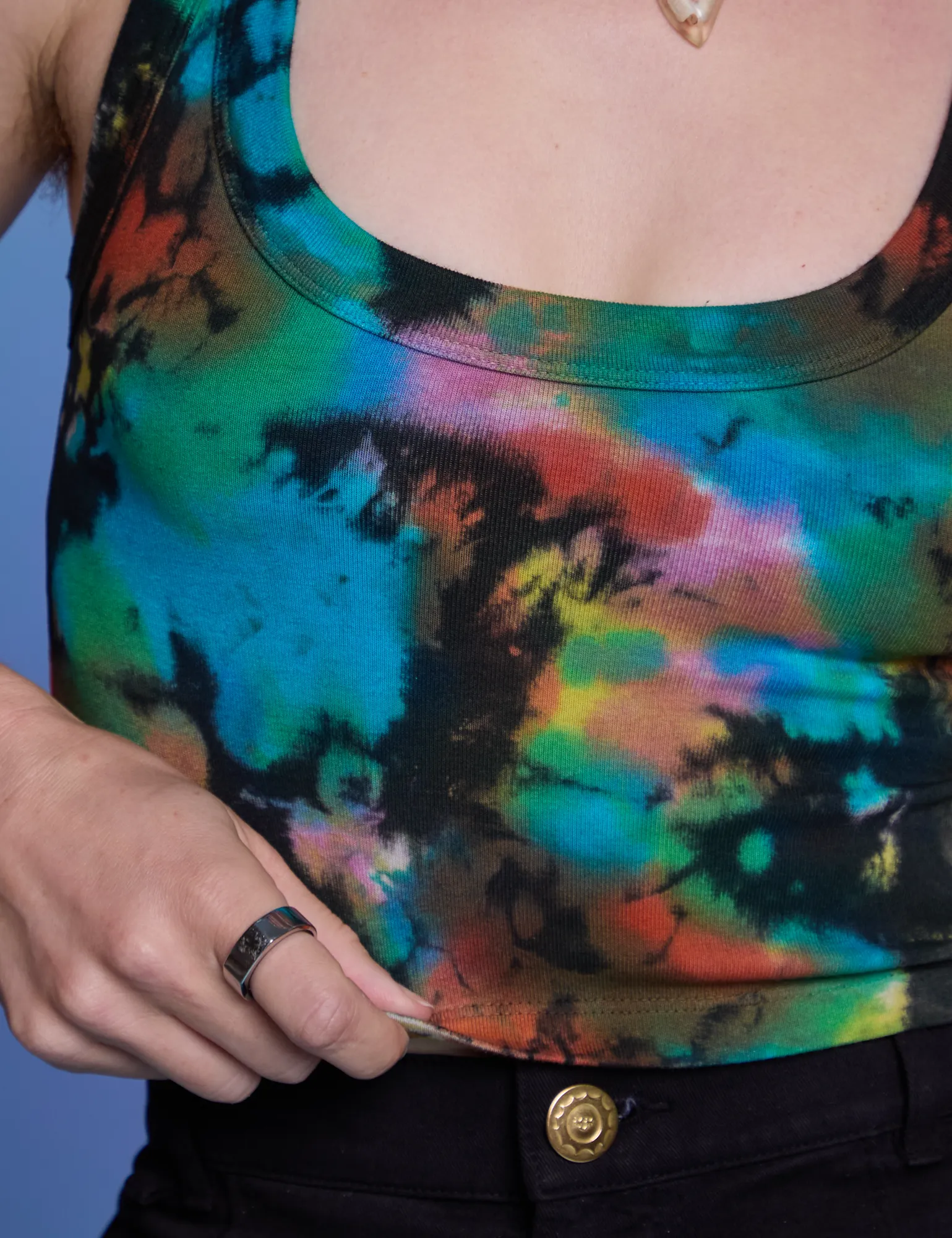 Rainbow Magic Waters Cropped Tank *FINAL SALE* sold by Big Bud Press product image thumbnail 4