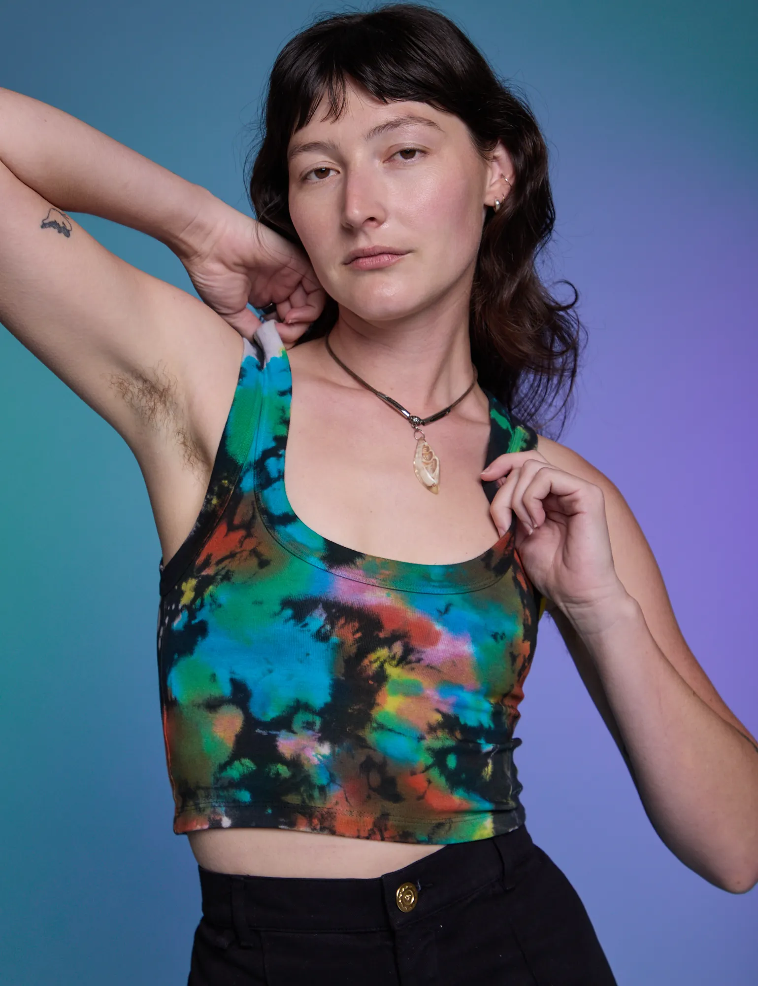 Rainbow Magic Waters Cropped Tank *FINAL SALE* sold by Big Bud Press