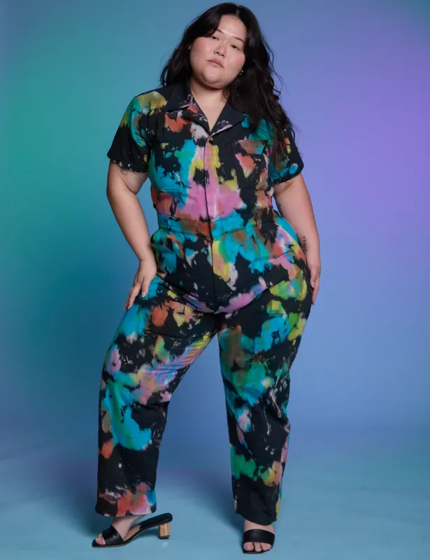 Short Sleeve Jumpsuit - Rainbow Magic Waters sold by Big Bud Press