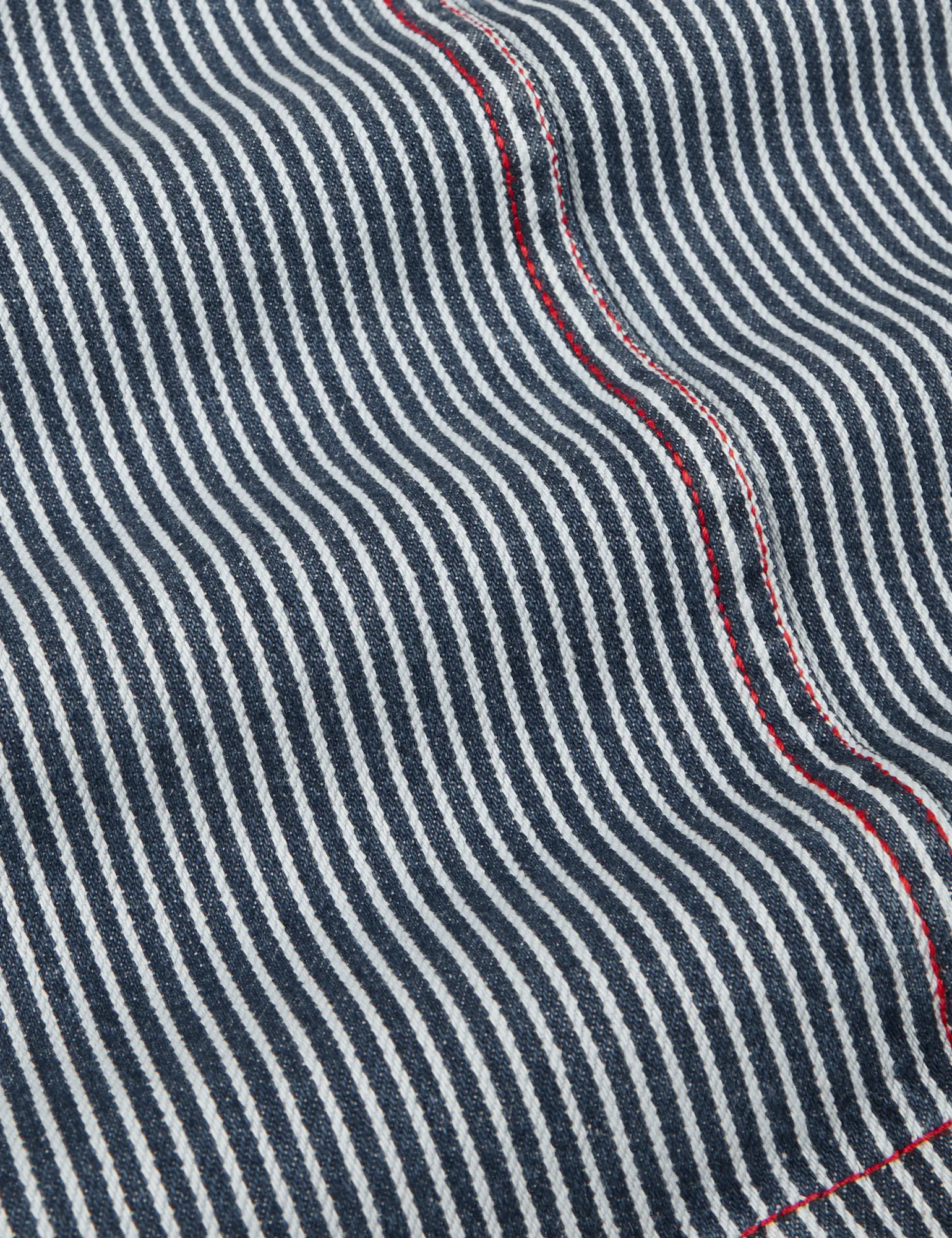 Railroad Stripe Denim Work Jacket sold by Big Bud Press product image thumbnail 2