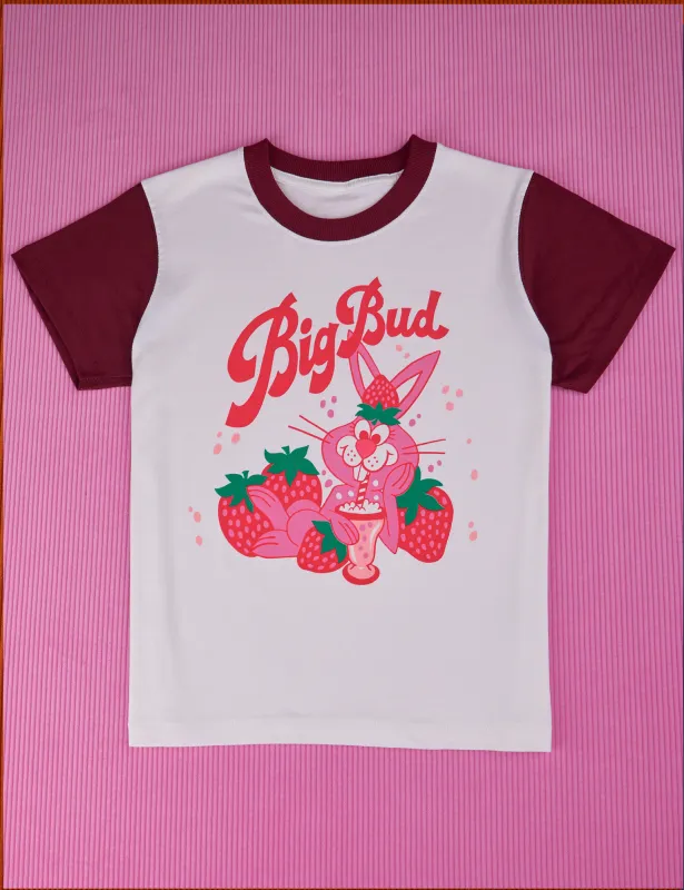 Vintage Tee - Strawberry Milk *FINAL SALE* sold by Big Bud Press