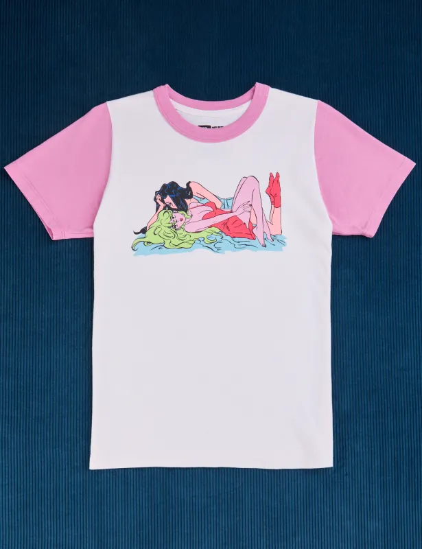 Pink Lottie & Caroline Tee *FINAL SALE* sold by Big Bud Press