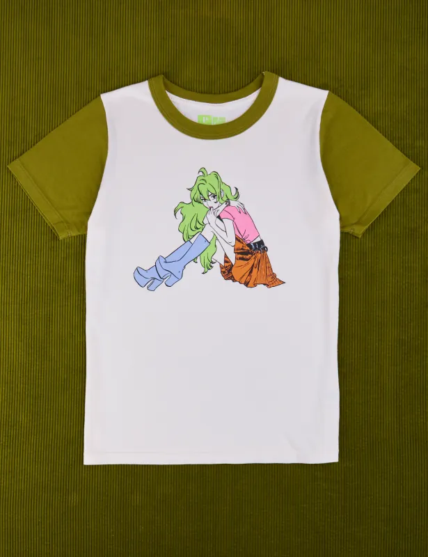 Olive Lottie Tee *FINAL SALE* sold by Big Bud Press