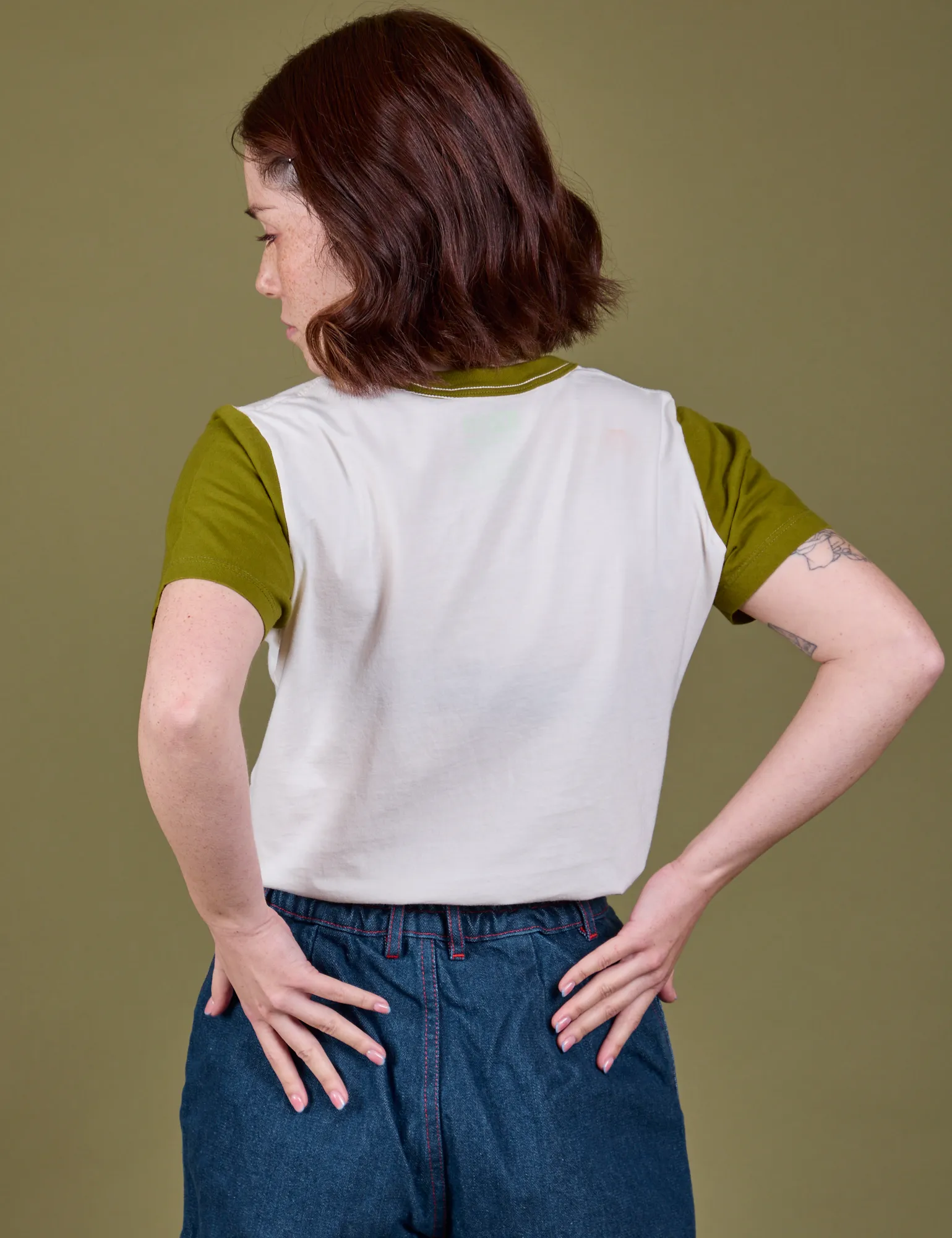 Olive Lottie Tee *FINAL SALE* sold by Big Bud Press product image thumbnail 5