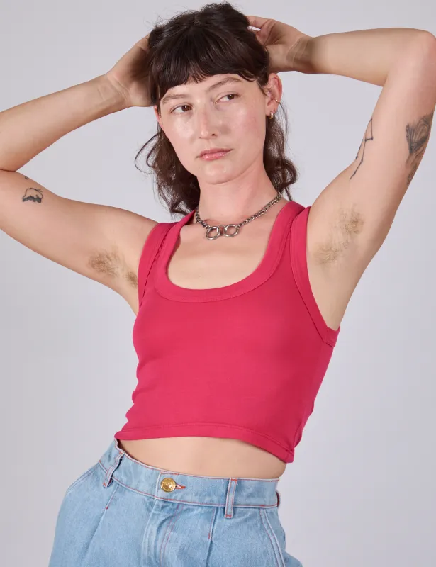 Cropped Tank Top - Hot Pink sold by Big Bud Press