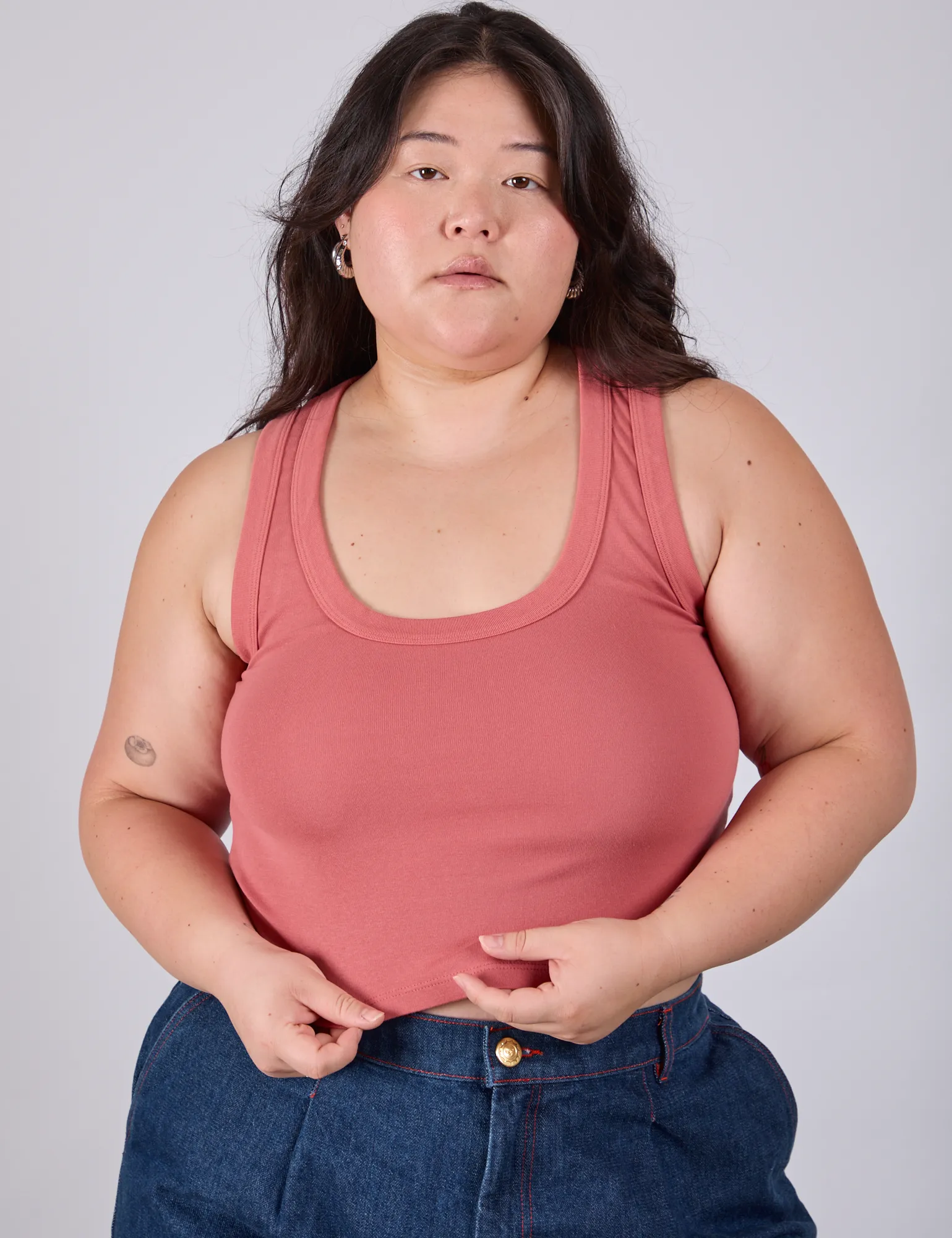 Cropped Tank Top - Raspberry Sorbet sold by Big Bud Press product image thumbnail 4