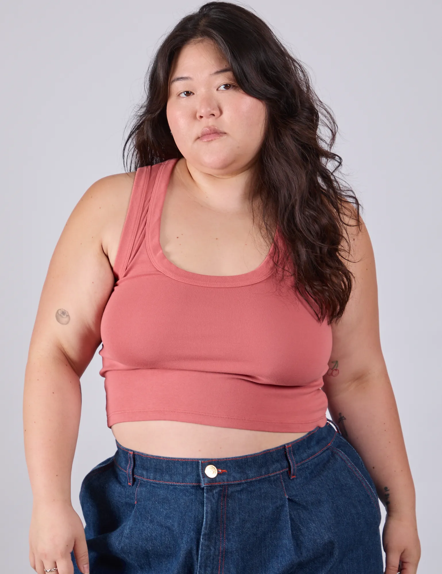 Cropped Tank Top - Raspberry Sorbet sold by Big Bud Press