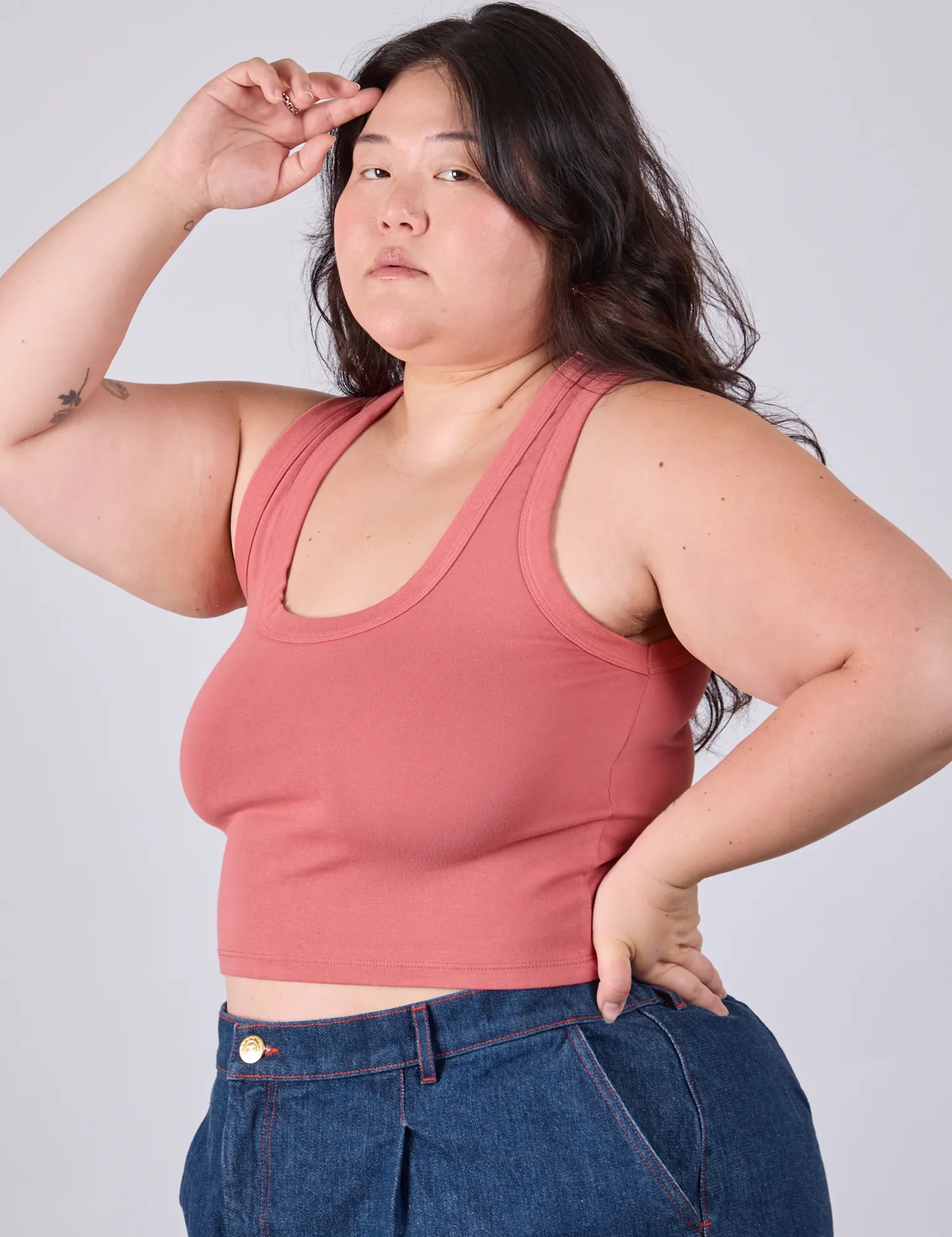 Cropped Tank Top - Raspberry Sorbet sold by Big Bud Press product image thumbnail 5