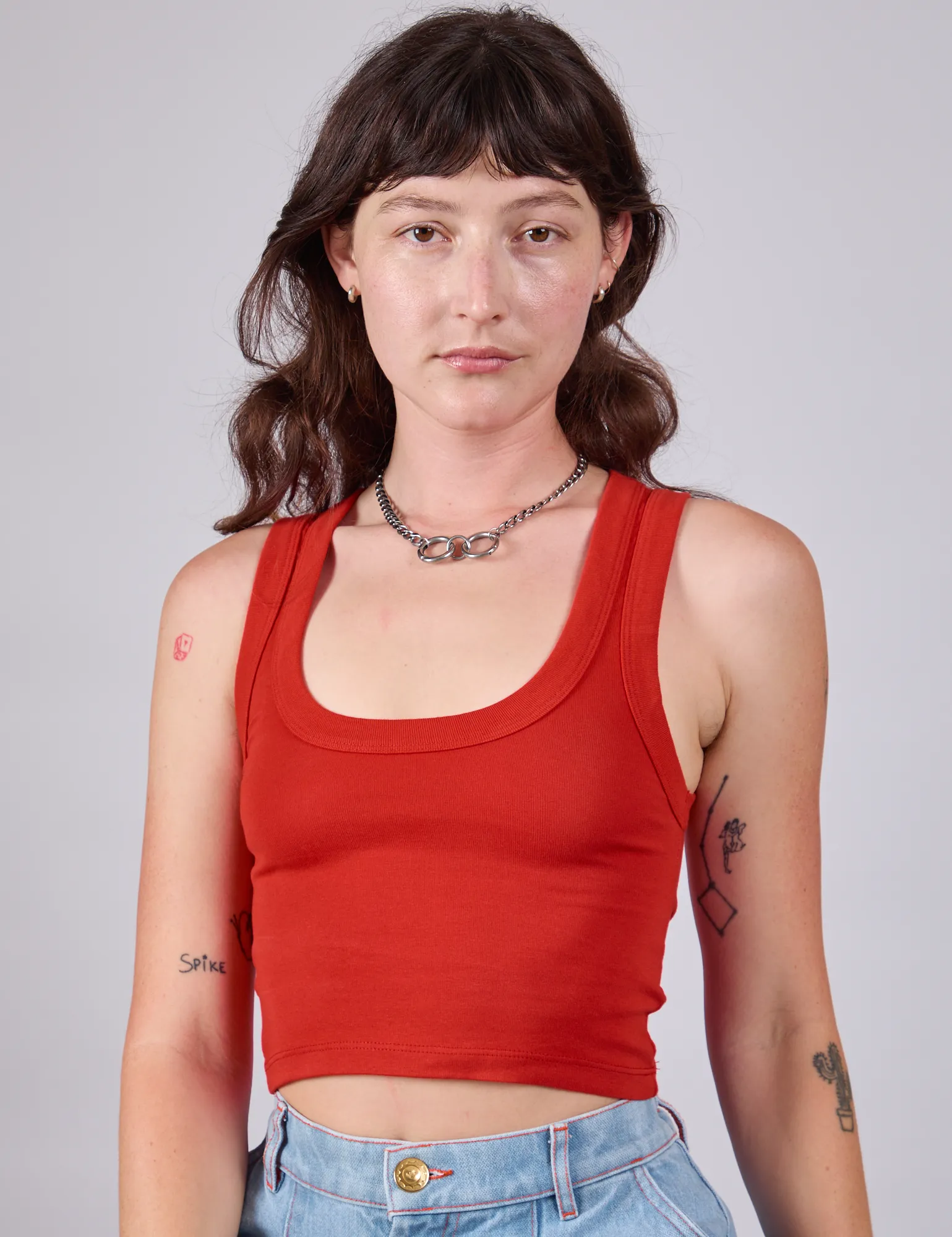 Cropped Tank Top - Mustang Red sold by Big Bud Press product image thumbnail 3