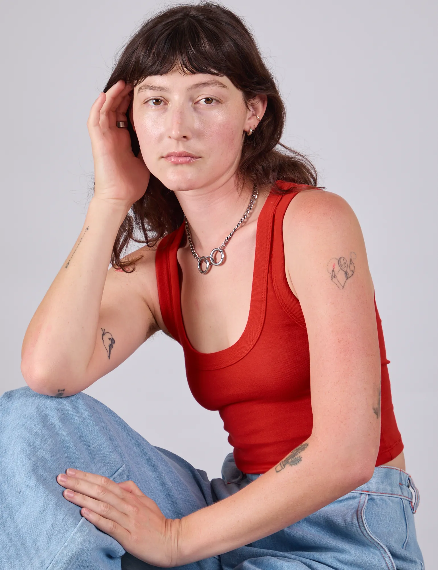 Cropped Tank Top - Mustang Red sold by Big Bud Press product image thumbnail 5