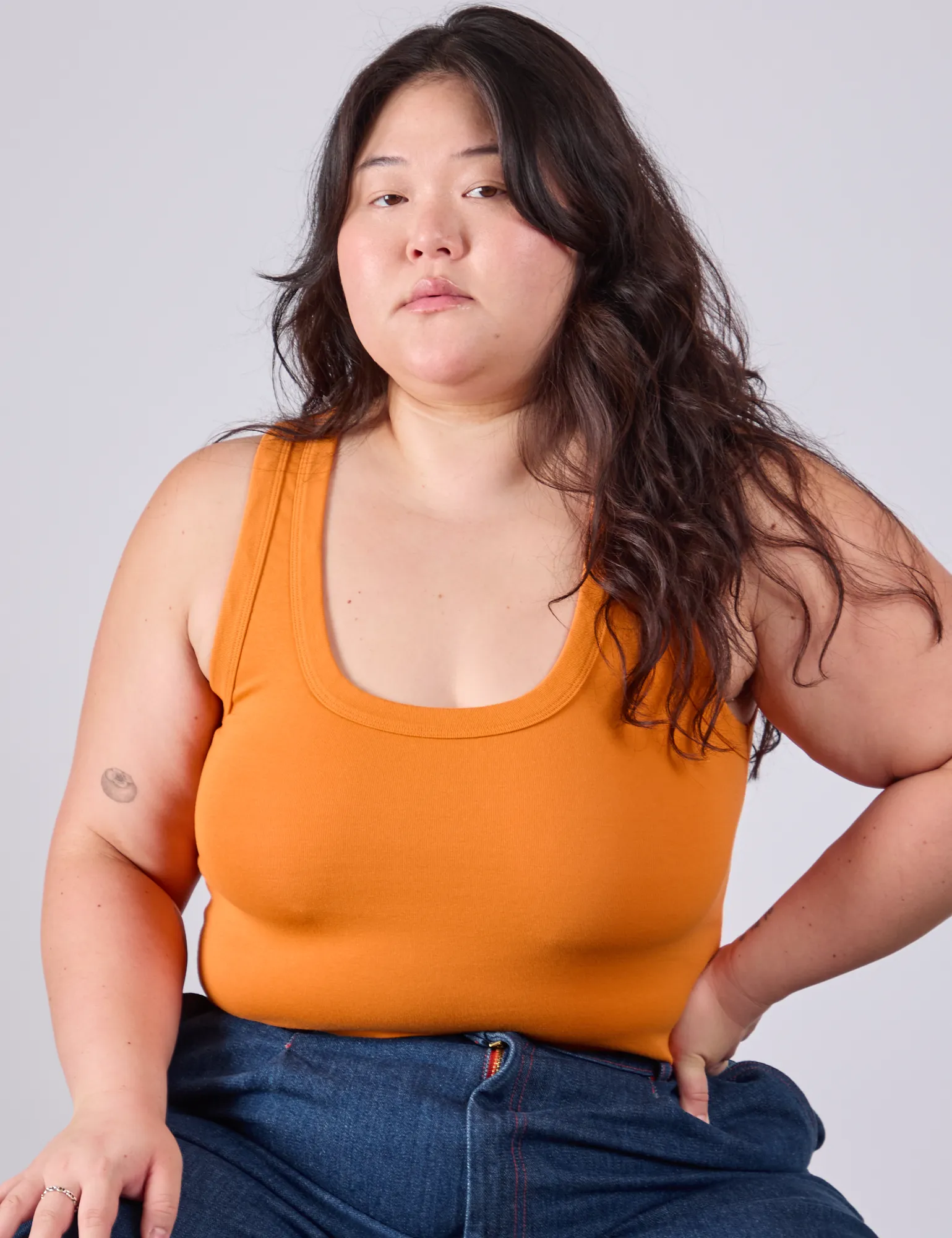 Cropped Tank Top - Creamsicle Orange sold by Big Bud Press product image thumbnail 5