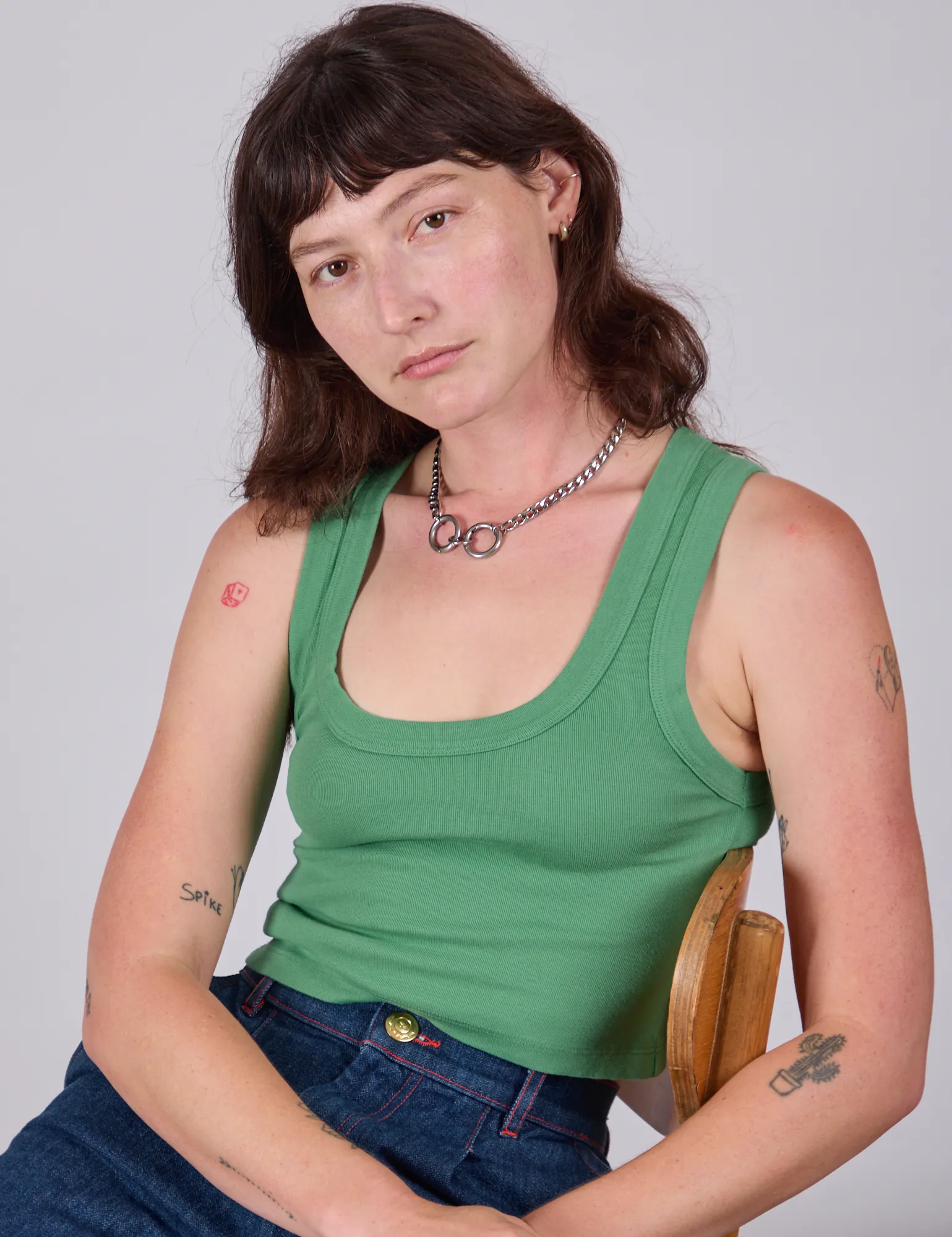 Cropped Tank Top - Seafoam Green sold by Big Bud Press product image thumbnail 3