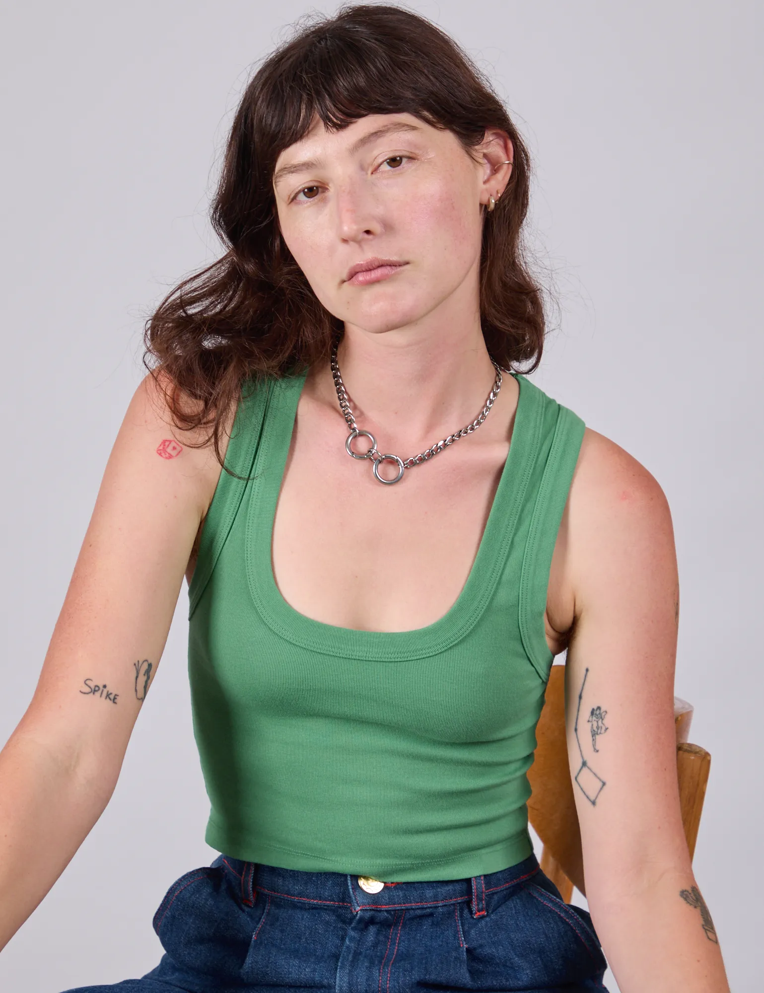 Cropped Tank Top - Seafoam Green sold by Big Bud Press