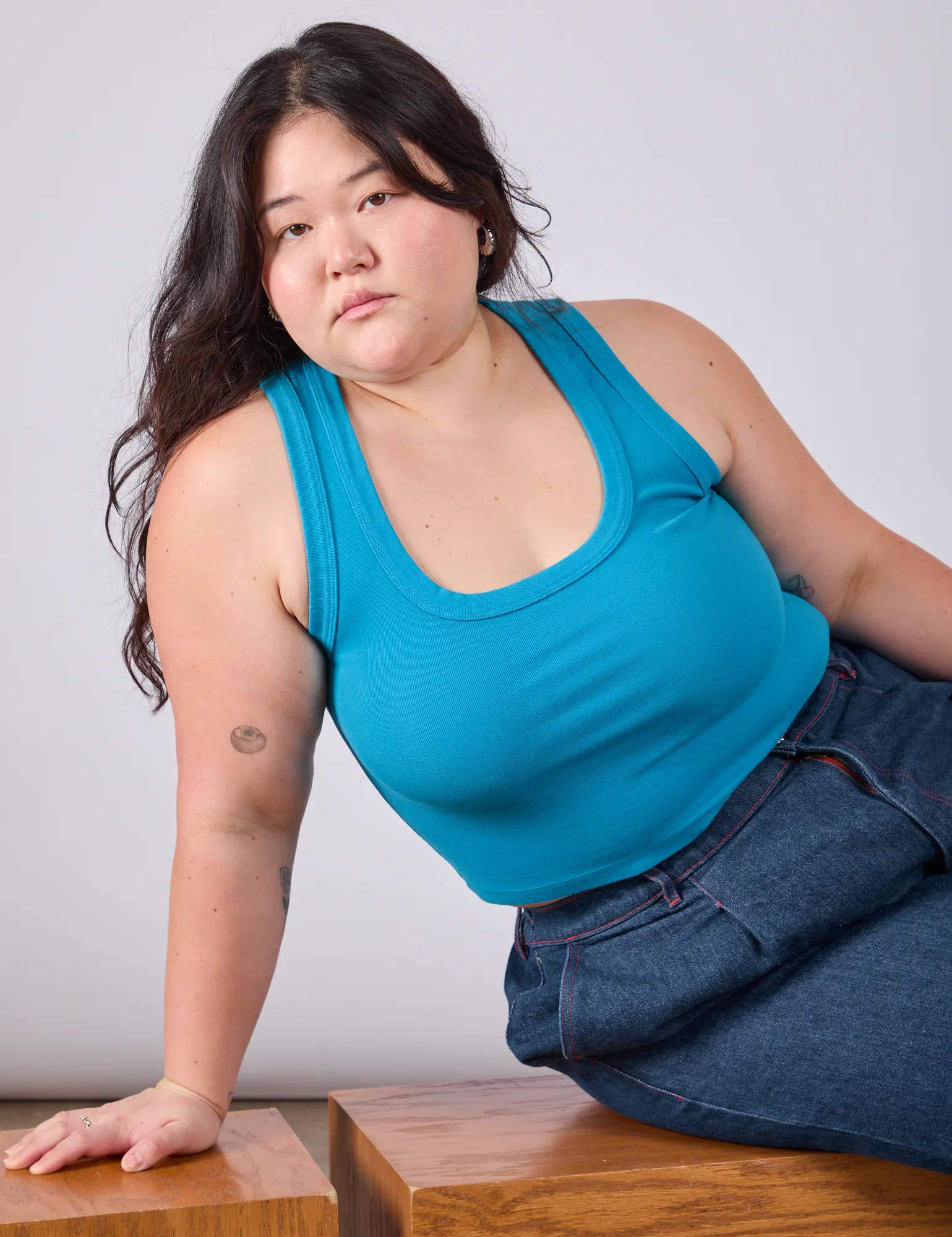 Cropped Tank Top - Hawaiian Blue sold by Big Bud Press