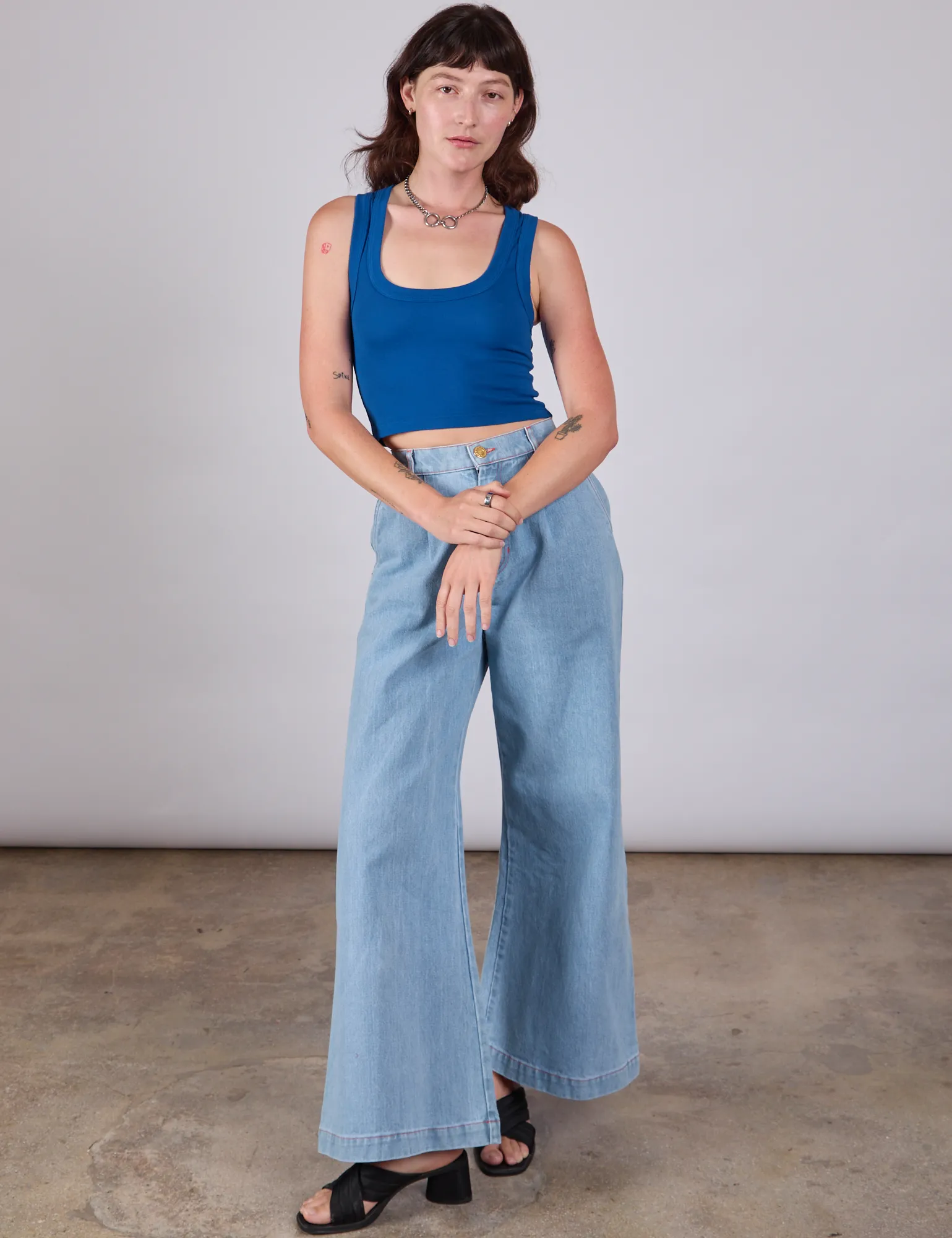 Cropped Tank Top - Royal Blue sold by Big Bud Press product image thumbnail 4