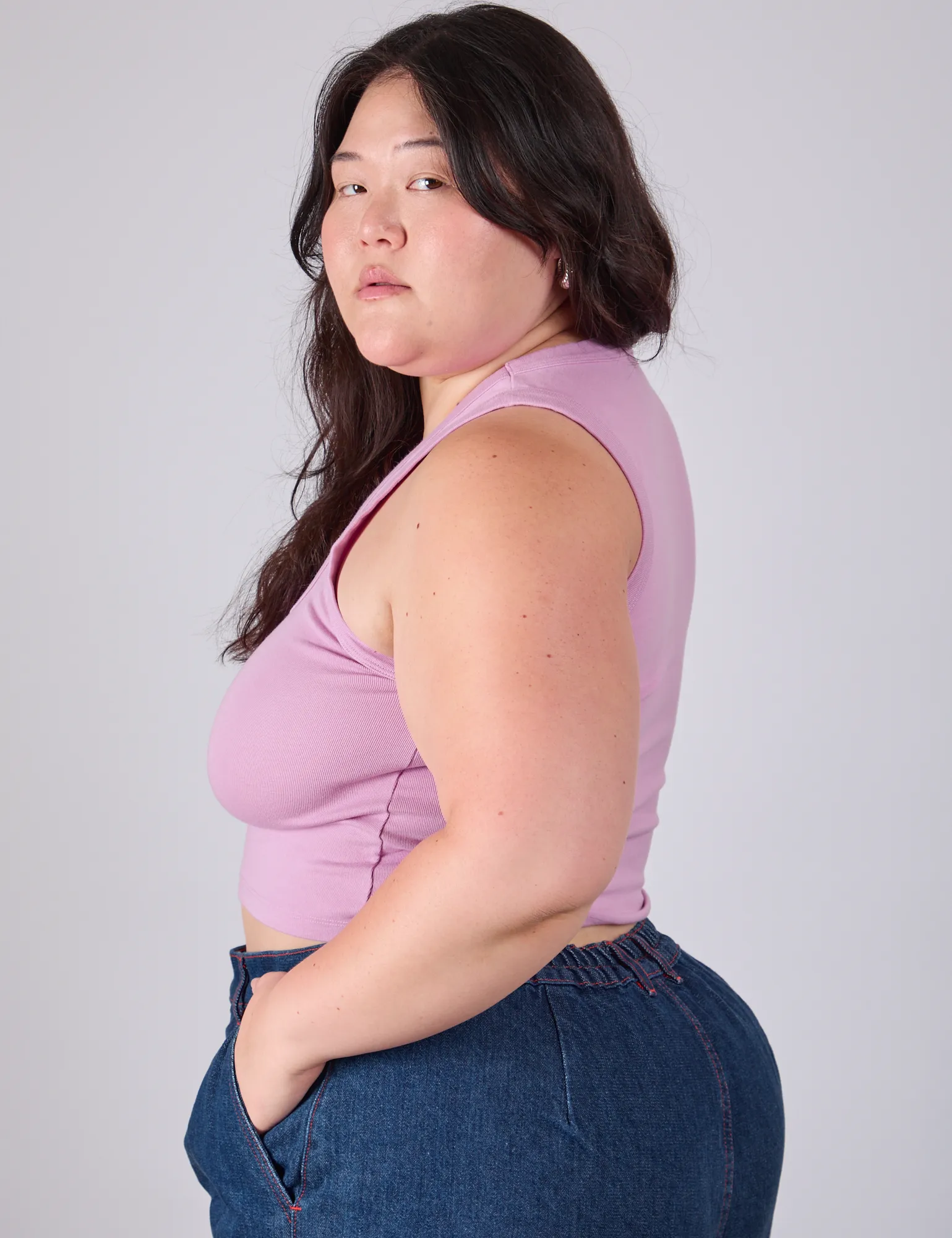 Cropped Tank Top - Lilac sold by Big Bud Press product image thumbnail 5