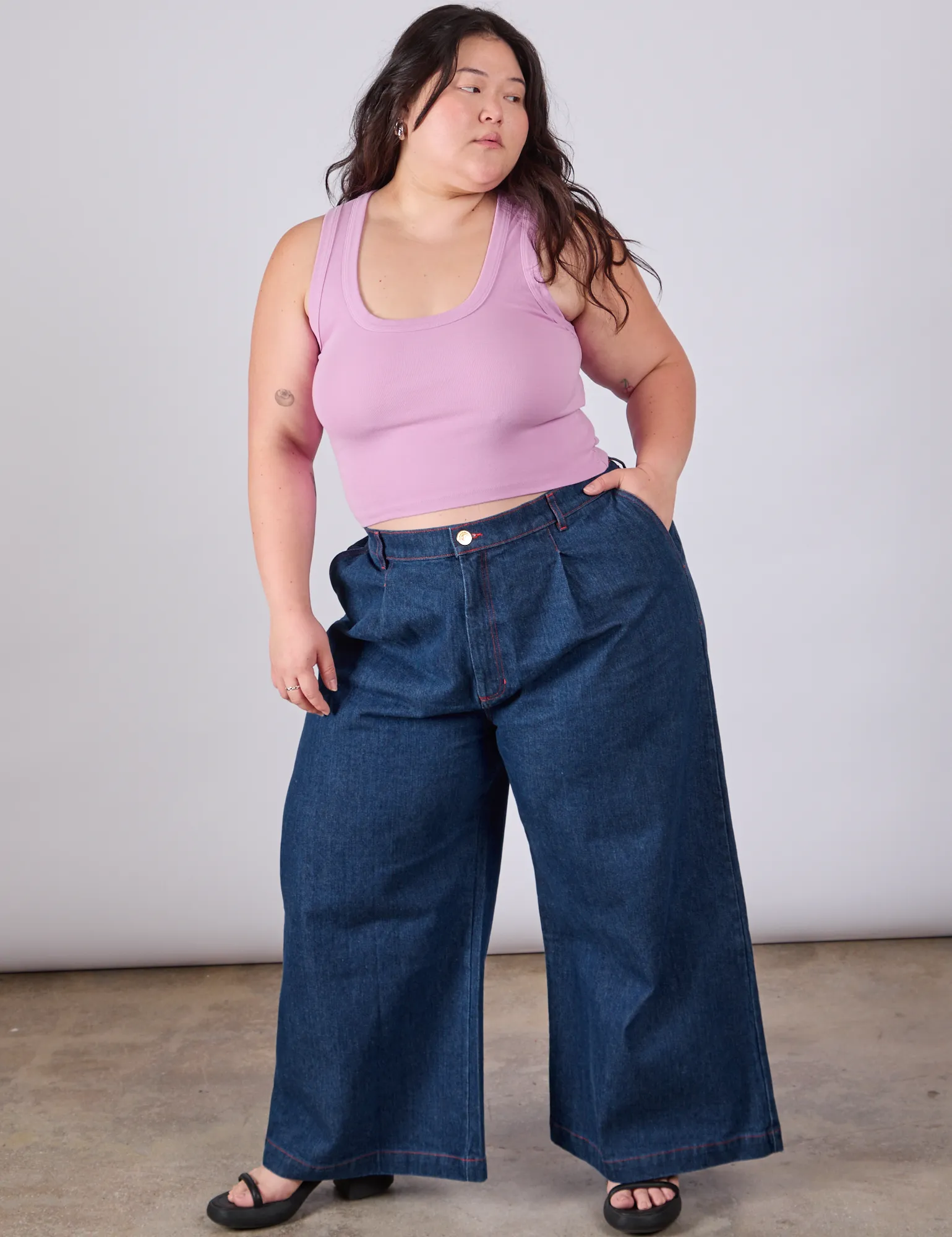 Cropped Tank Top - Lilac sold by Big Bud Press product image thumbnail 3