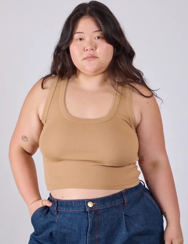 Cropped Tank Top - Tan sold by Big Bud Press