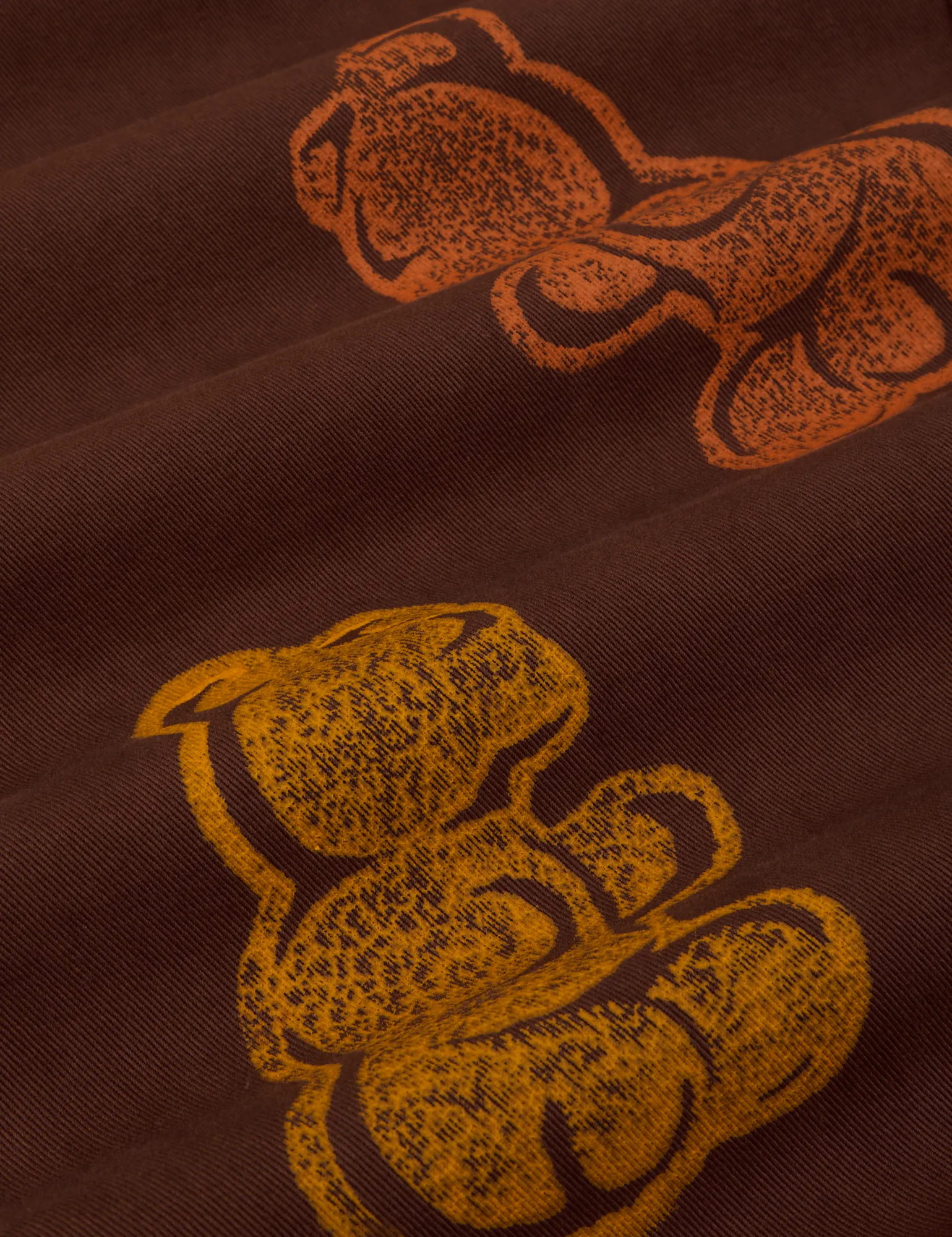 Gummy Bear Paintstamped Work Pants - Fudgesicle Brown sold by Big Bud Press product image thumbnail 2