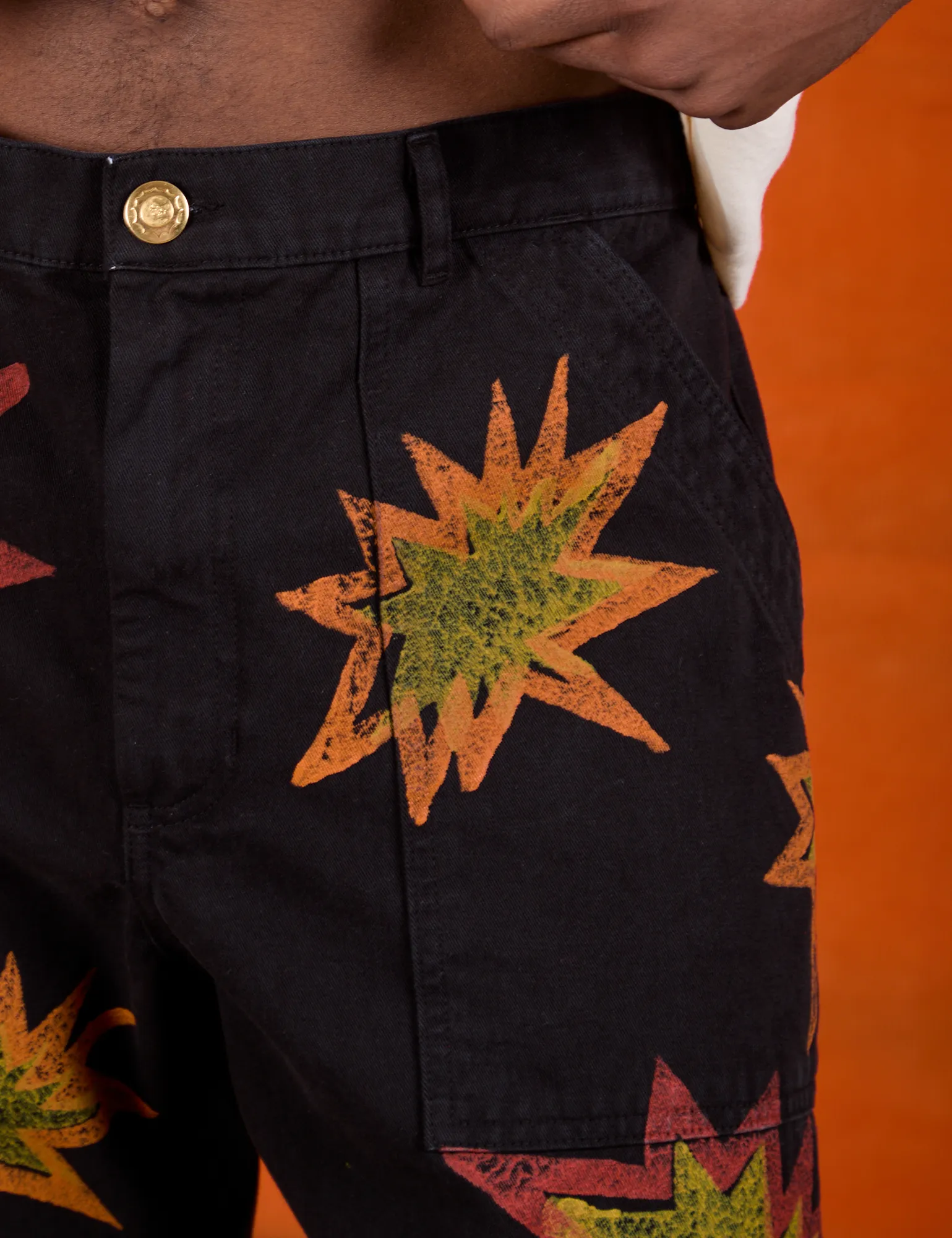 Paintstamped Work Pants - Explosion sold by Big Bud Press product image thumbnail 4