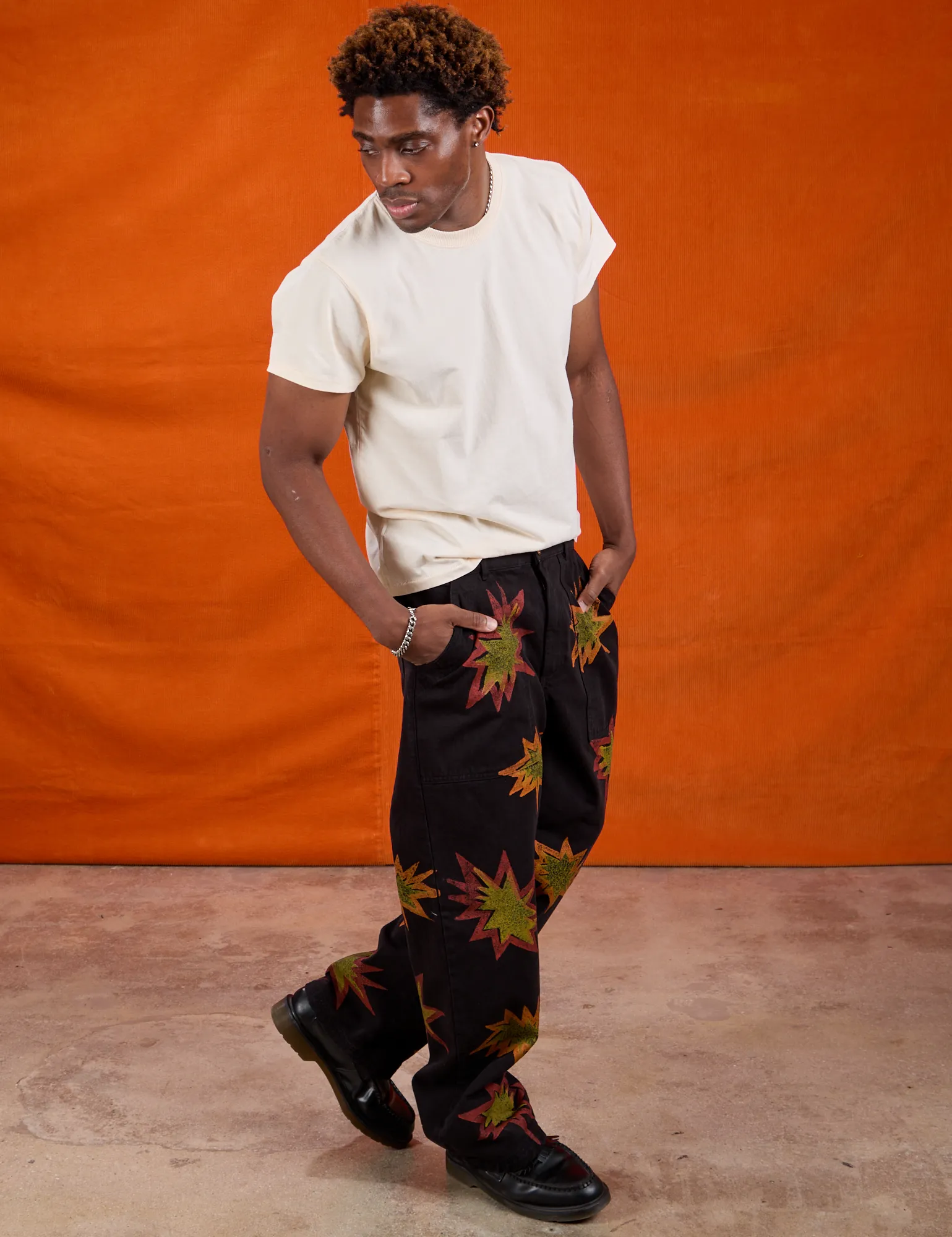 Paintstamped Work Pants - Explosion sold by Big Bud Press product image thumbnail 5