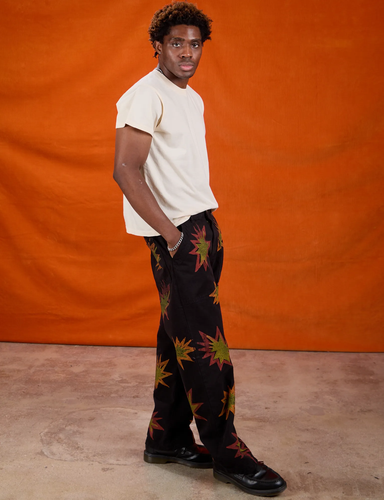 Paintstamped Work Pants - Explosion sold by Big Bud Press product image thumbnail 3