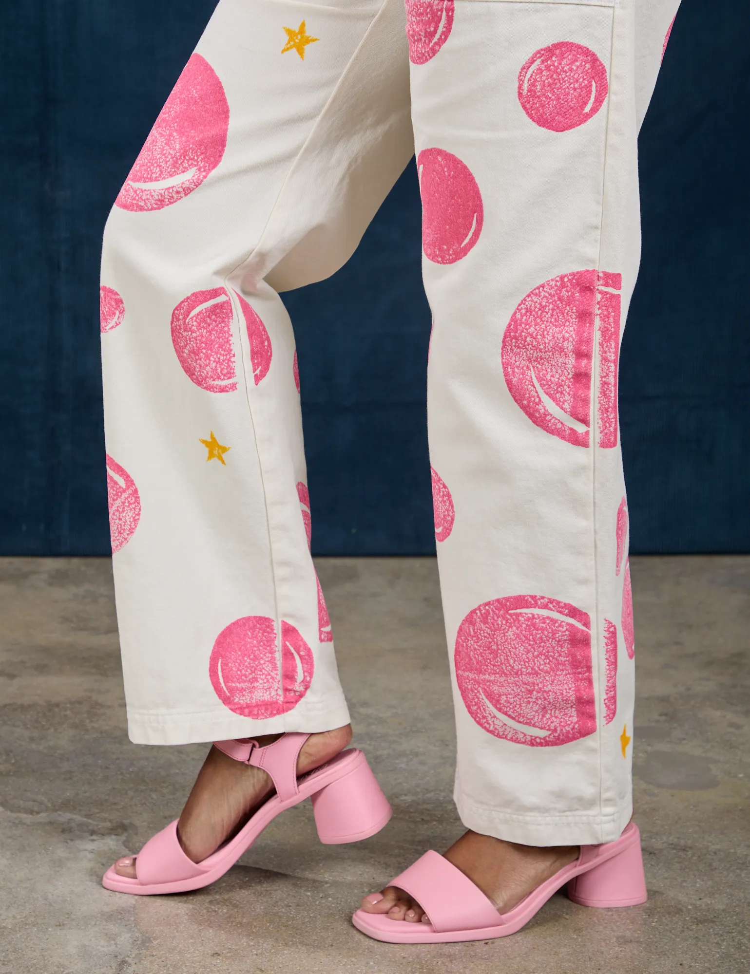 Paintstamped Work Pants - Bubblegum *FINAL SALE* sold by Big Bud Press product image thumbnail 4