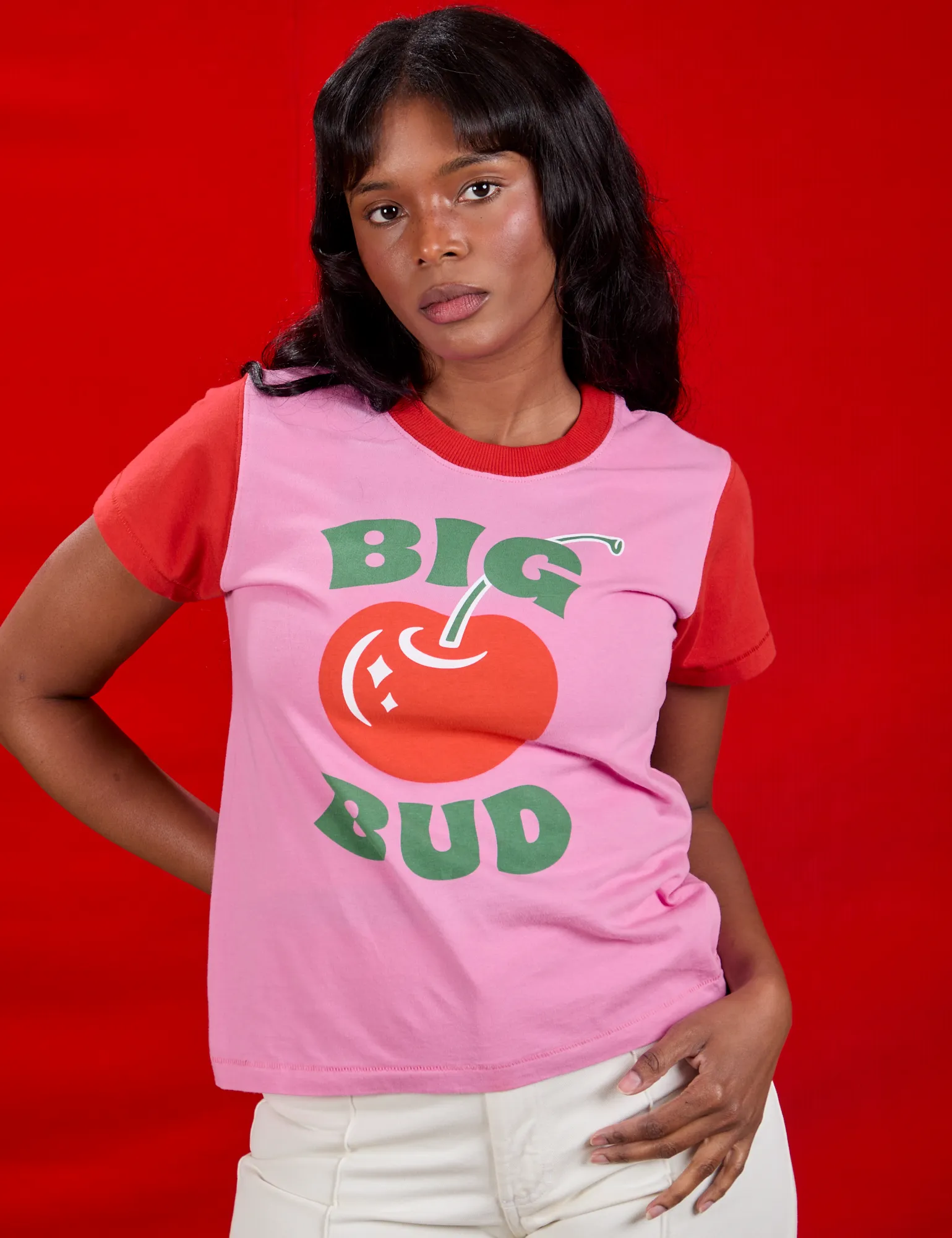 Vintage Tee - Big Red Cherry *FINAL SALE* sold by Big Bud Press product image thumbnail 5