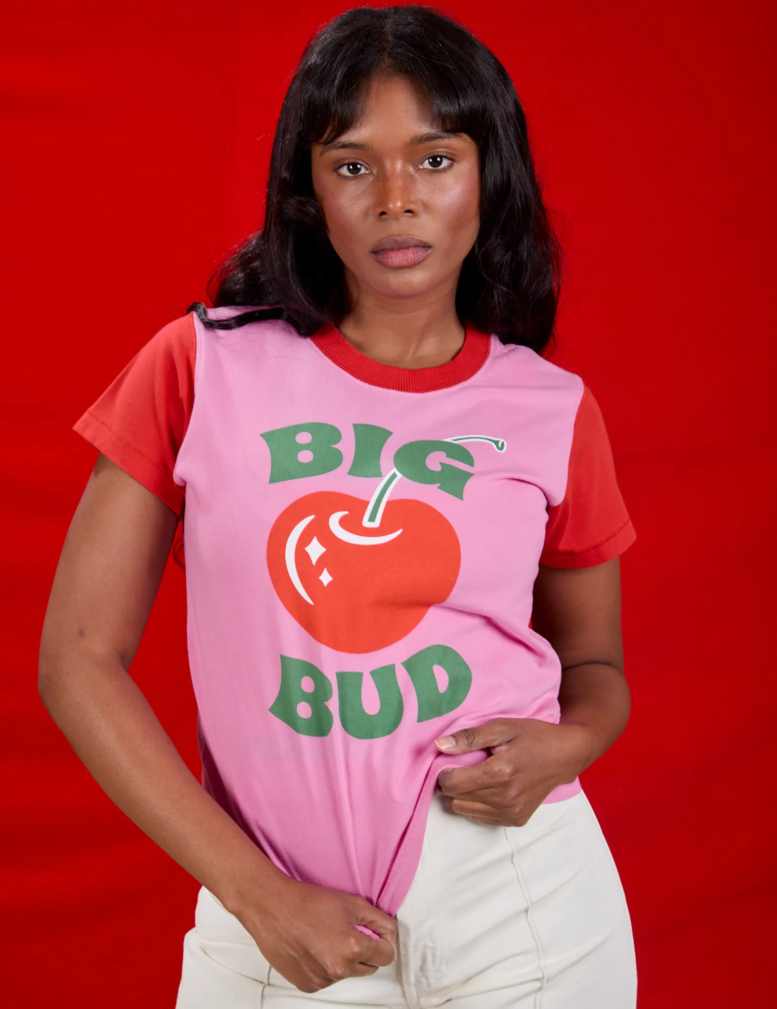 Vintage Tee - Big Red Cherry *FINAL SALE* sold by Big Bud Press product image thumbnail 3