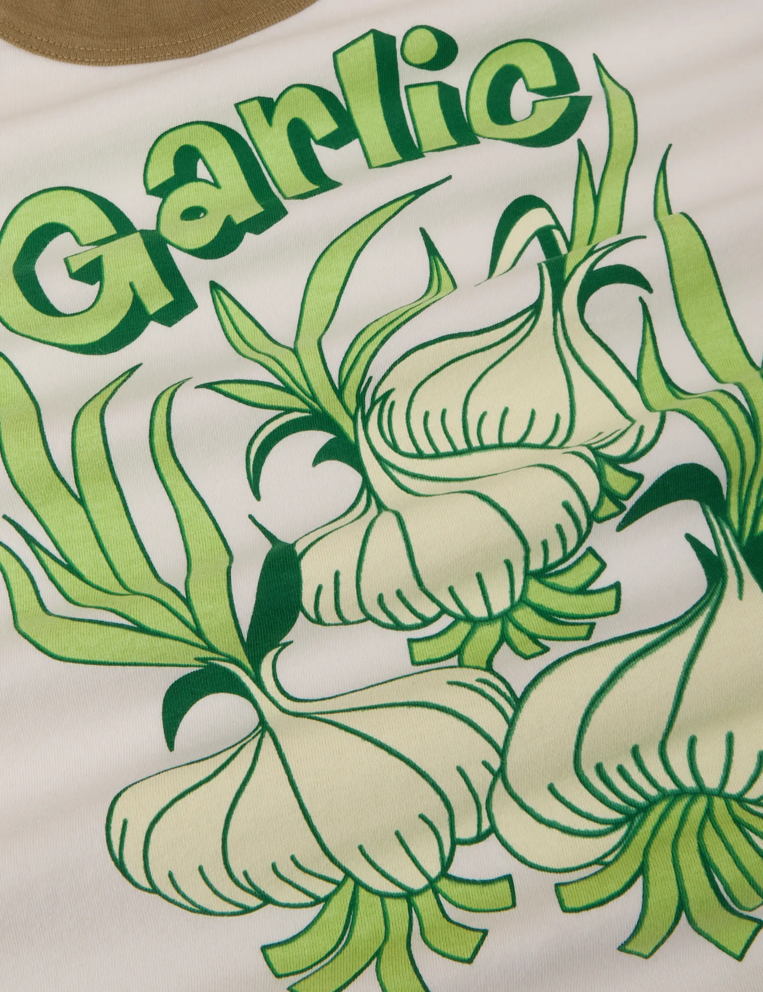 Short Sleeve Raglan Tee - Garlic *FINAL SALE* sold by Big Bud Press product image thumbnail 2