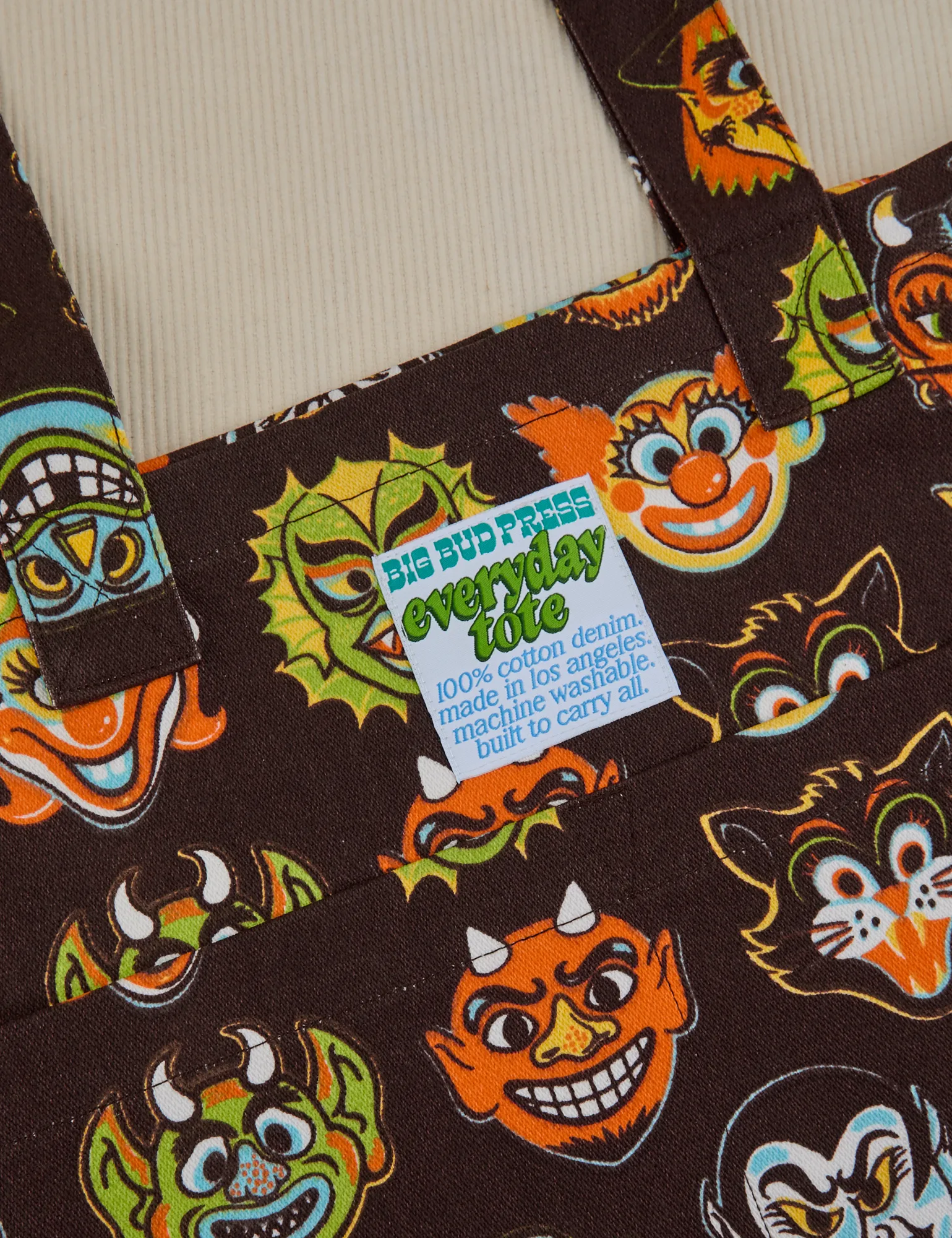 Halloween Masks Printed Bags *FINAL SALE* sold by Big Bud Press product image thumbnail 3