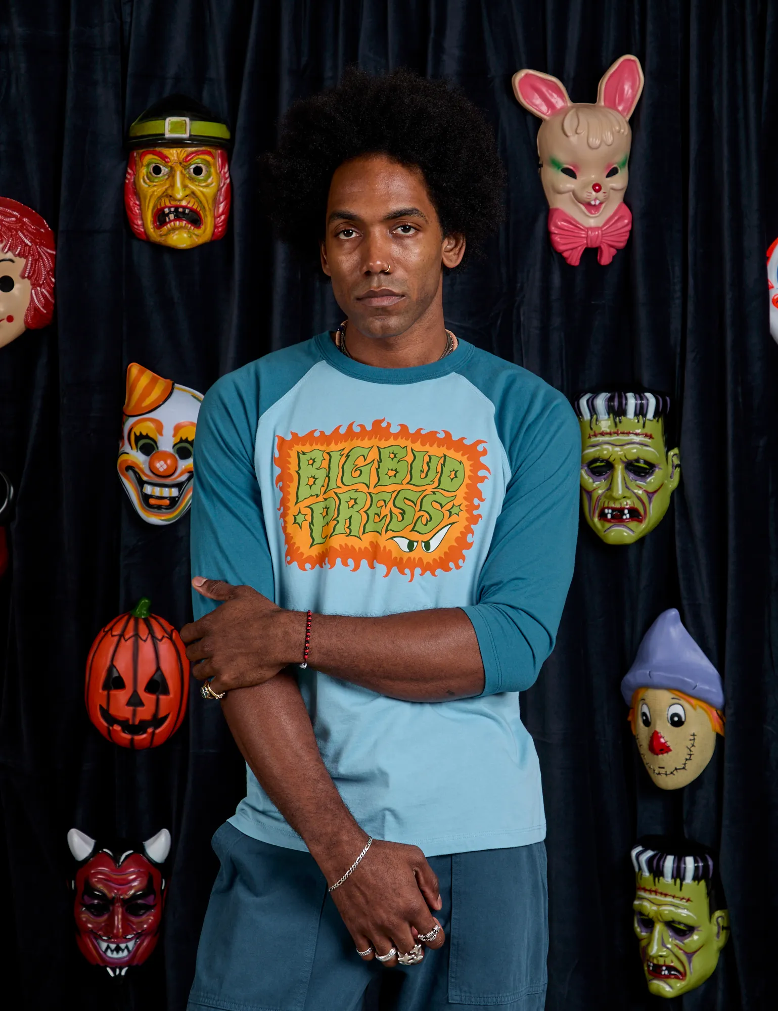 Raglan Tee - Haunted BBP *FINAL SALE* sold by Big Bud Press product image thumbnail 5