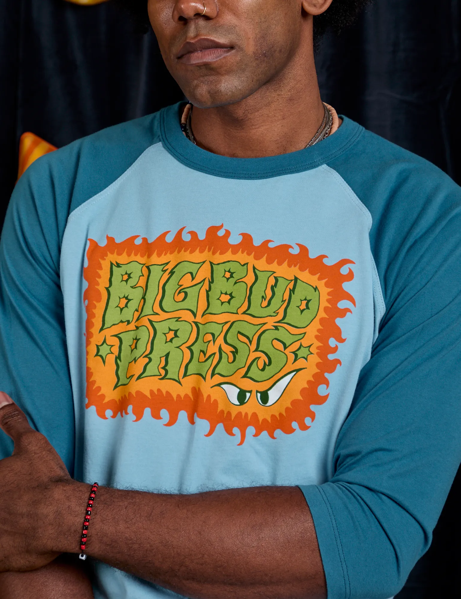 Raglan Tee - Haunted BBP *FINAL SALE* sold by Big Bud Press product image thumbnail 4