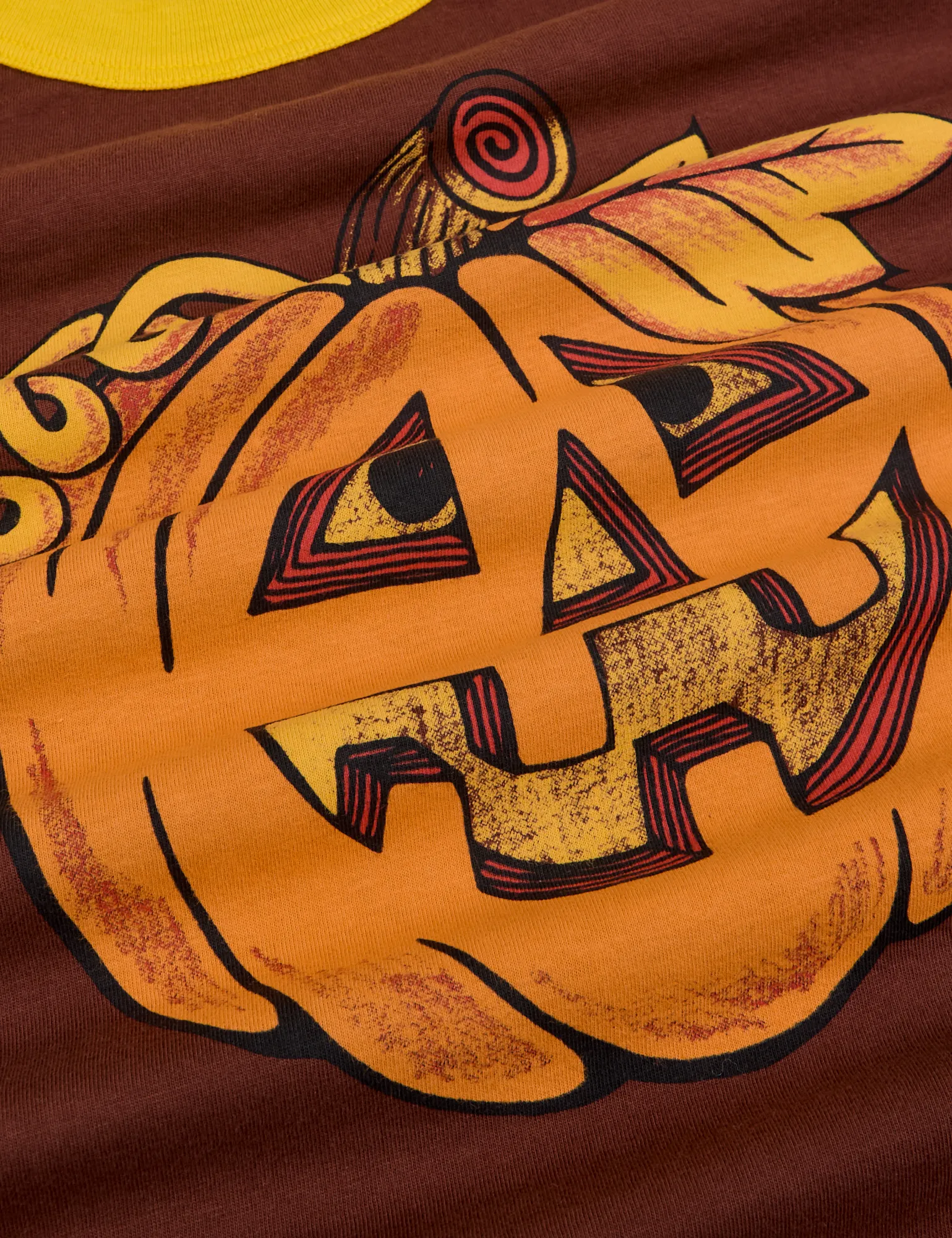 Raglan Tee - Jack-O-Lantern *FINAL SALE* sold by Big Bud Press product image thumbnail 2