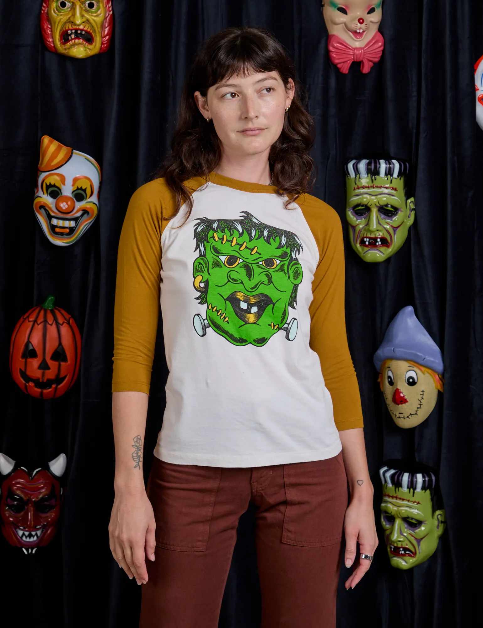 Raglan Tee - Frankenstein *FINAL SALE* sold by Big Bud Press product image thumbnail 3