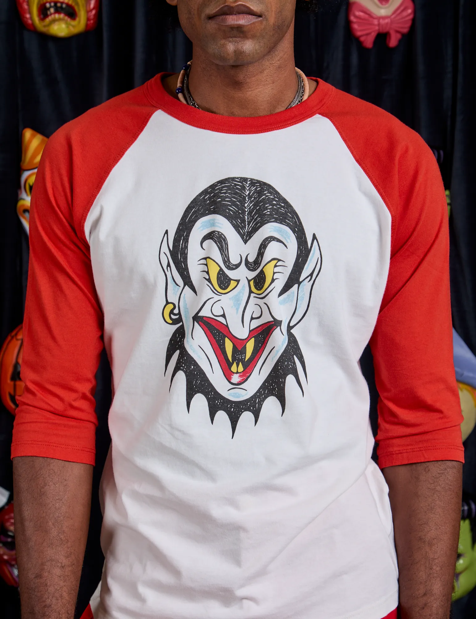 Raglan Tee - Dracula *FINAL SALE* sold by Big Bud Press product image thumbnail 4